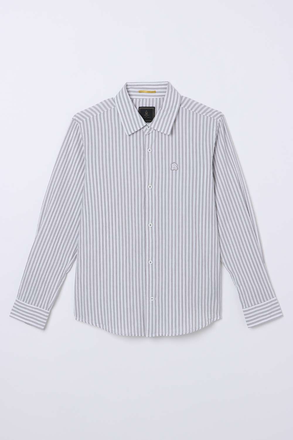 Solid-Blended-Fabric-Classic-Collar-Boys-Shirt