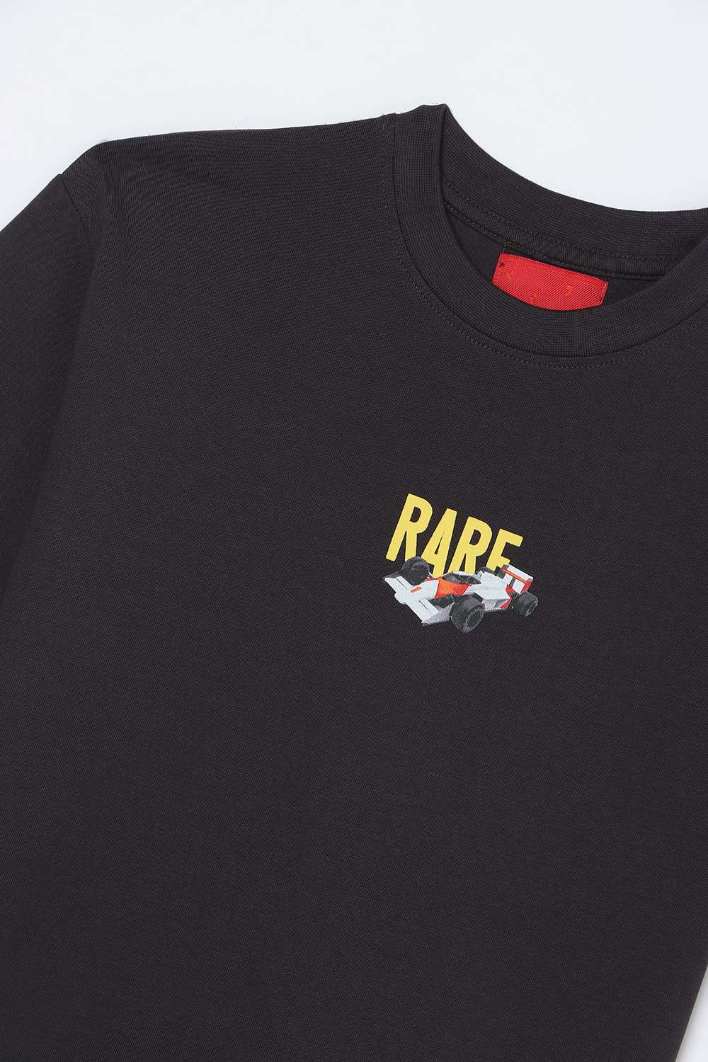 Solid-Blended-Fabric-Round-Neck-Boys-T-Shirt