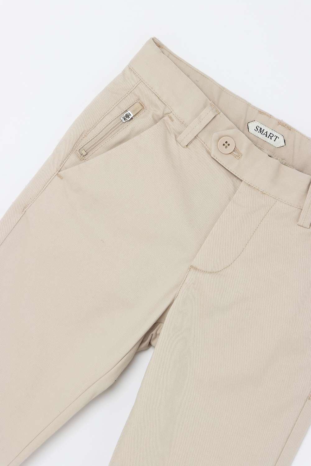 Solid-Blended-Fabric-Regular-Fit-Boys-Trousers