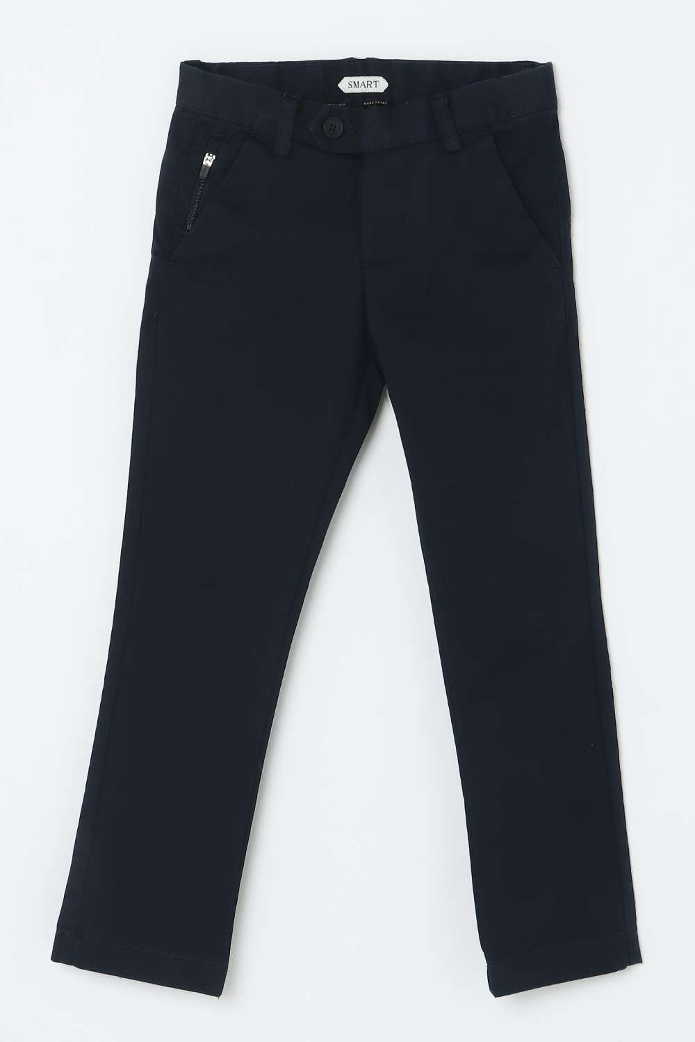 Solid-Blended-Fabric-Regular-Fit-Boys-Pants
