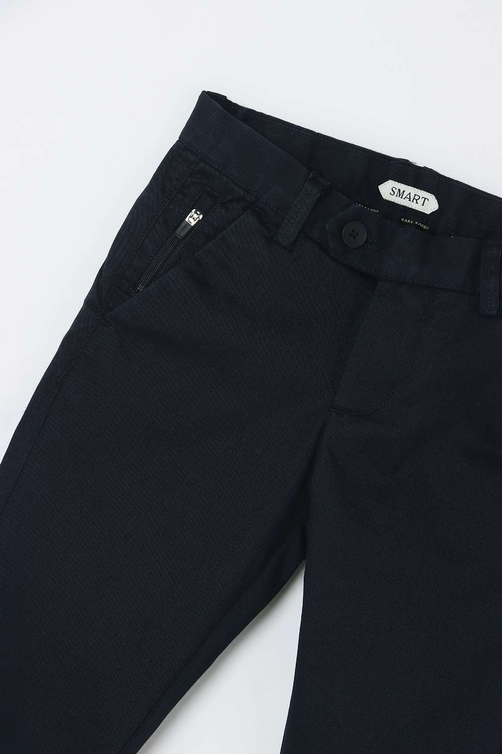 Solid-Blended-Fabric-Regular-Fit-Boys-Pants