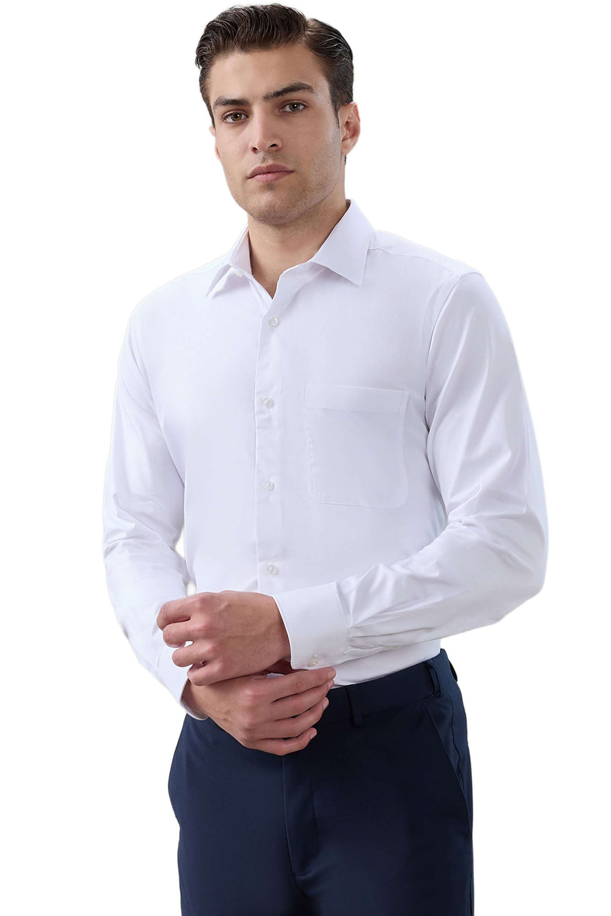 Solid-Cotton-Regular-Fit-Men-s-Formal-Shirt