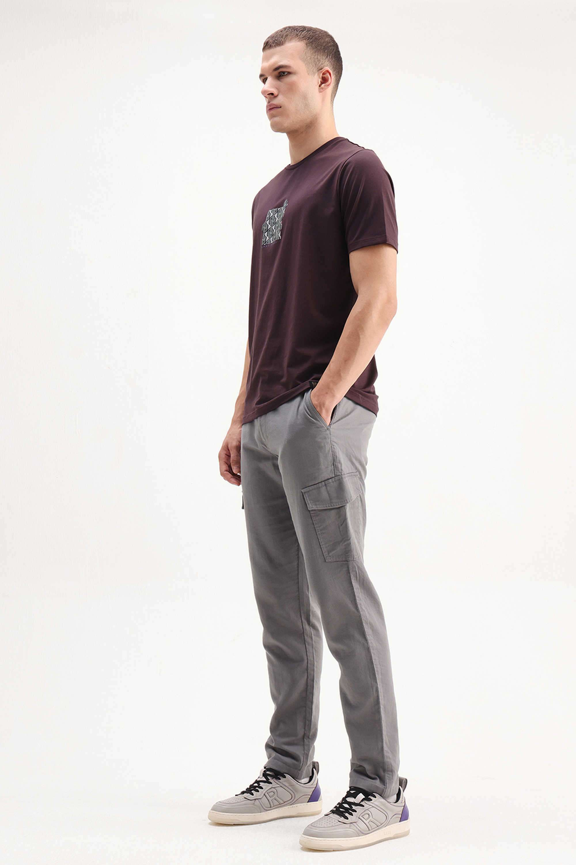 Solid-Cotton-Regular-Fit-Men-s-Casual-Trousers