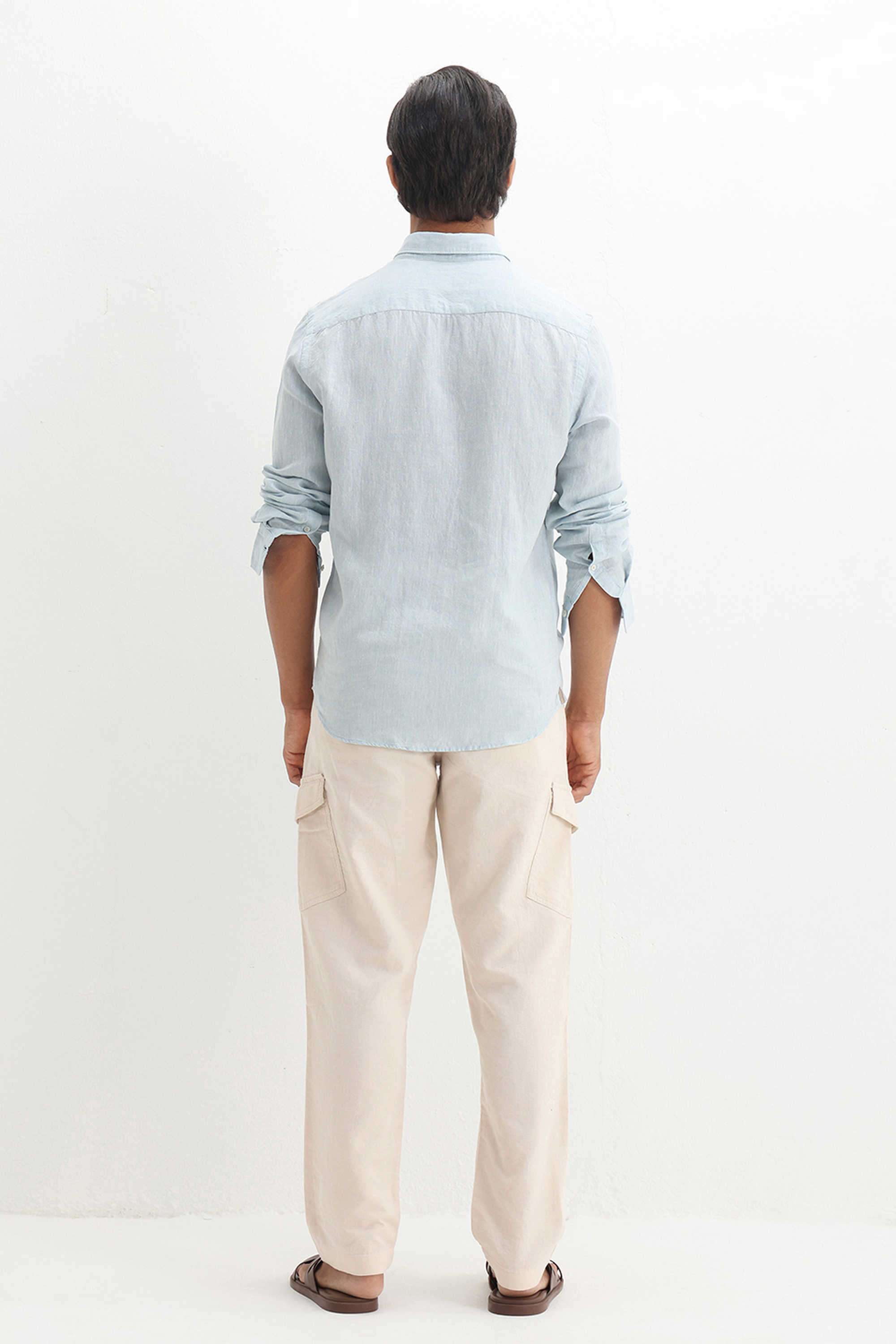 Solid-Cotton-Regular-Fit-Men-s-Casual-Trousers