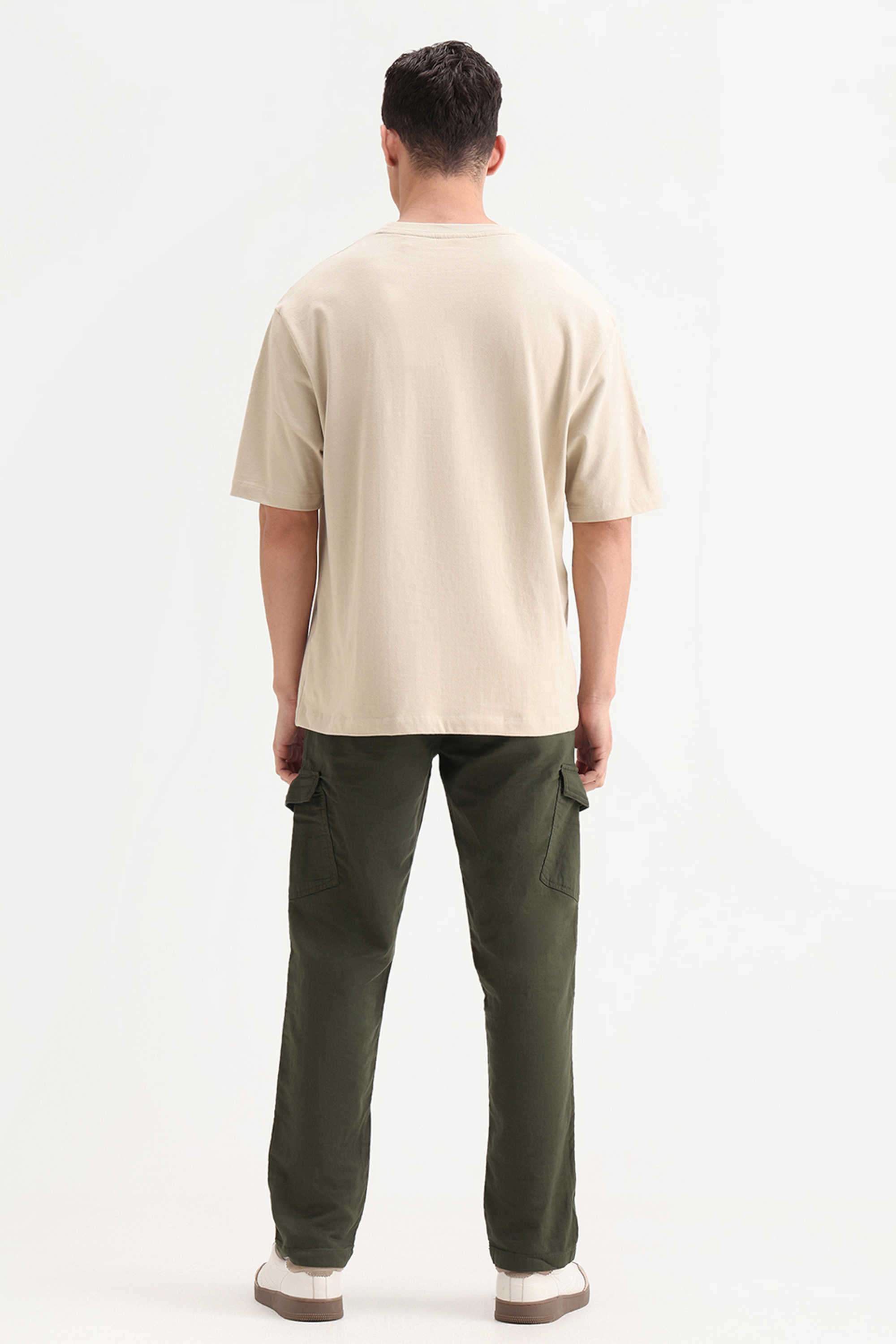 Solid-Cotton-Regular-Fit-Men-s-Casual-Trousers