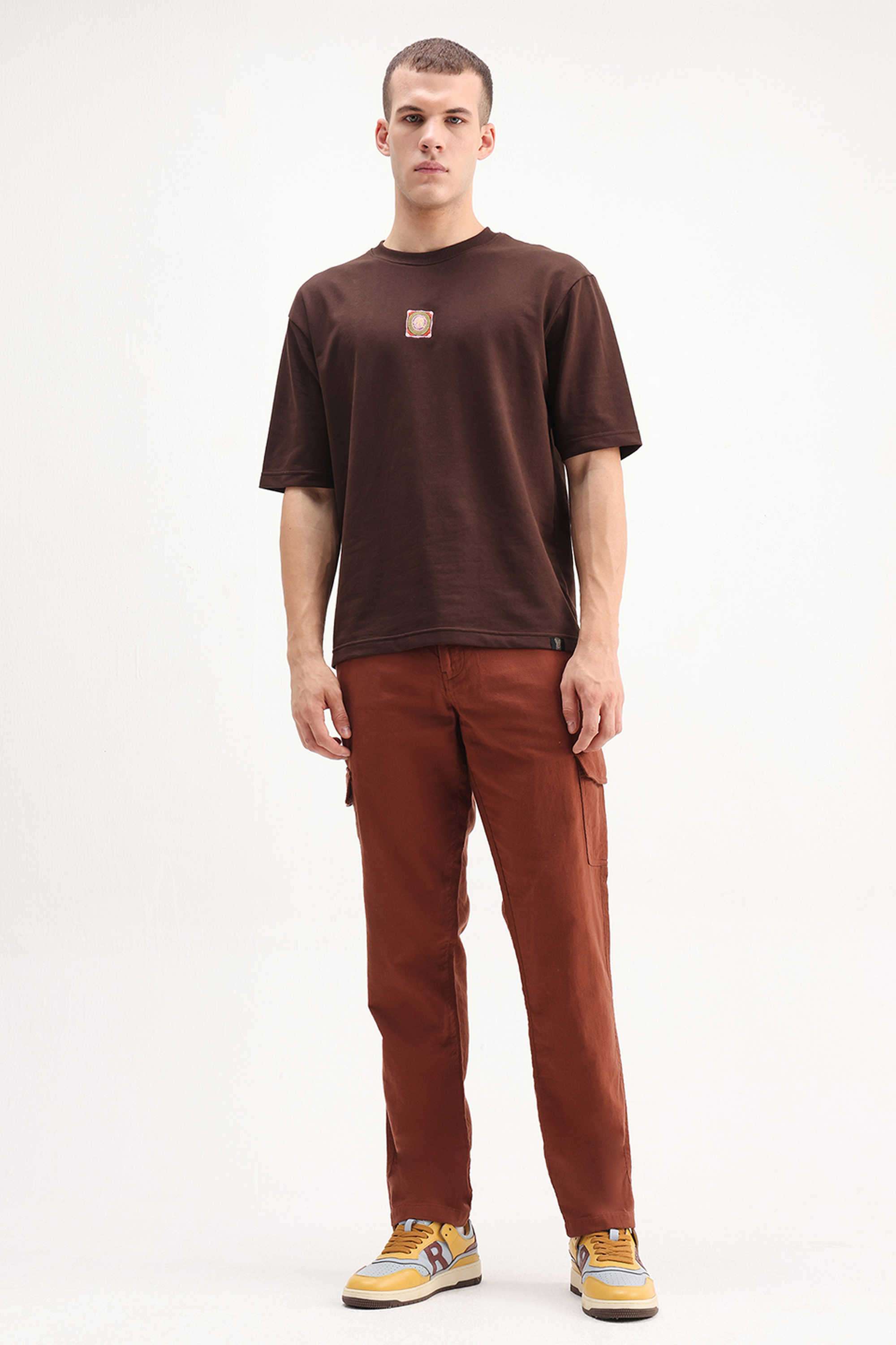Solid-Cotton-Regular-Fit-Men-s-Casual-Trousers