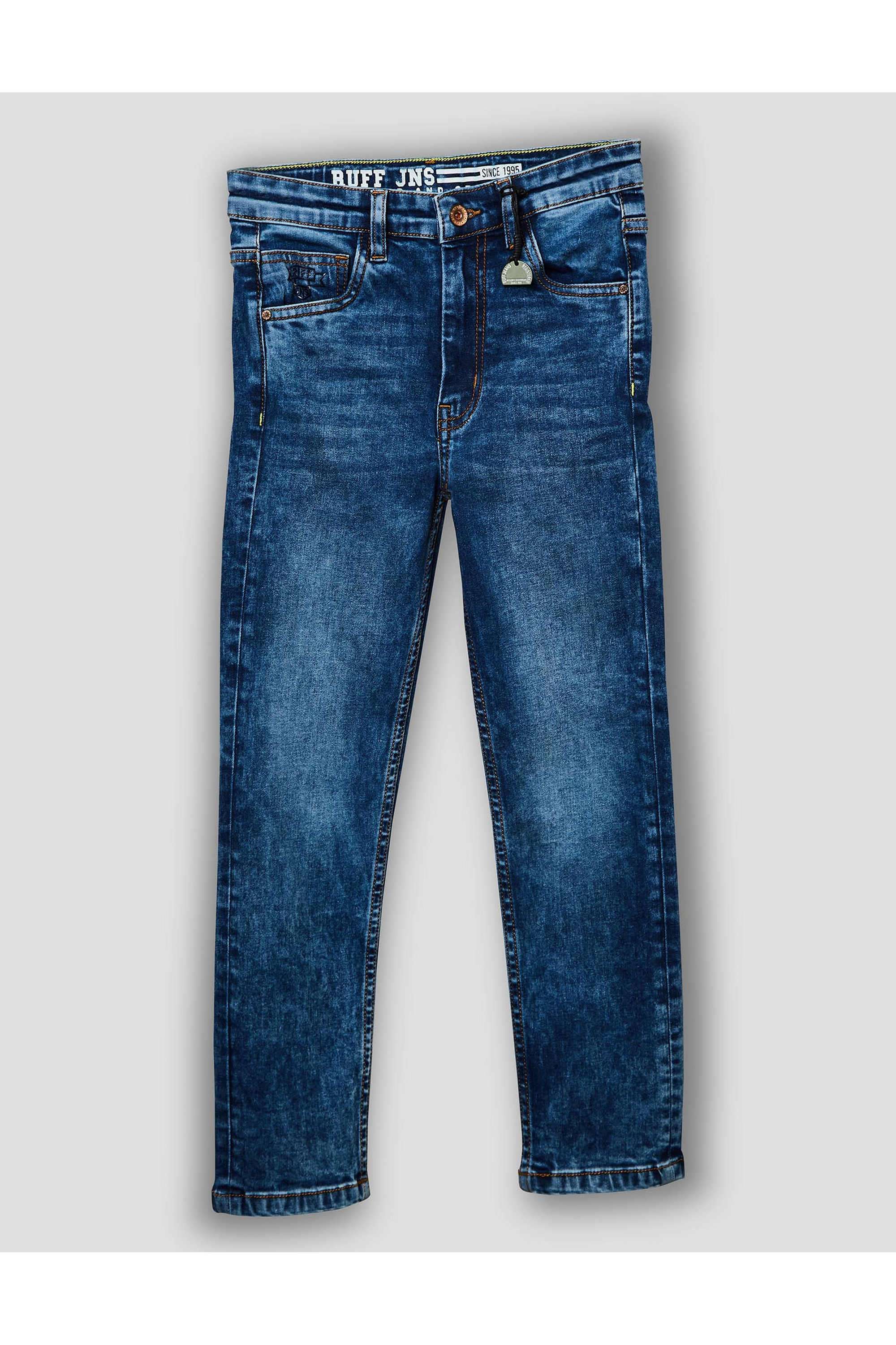 Solid-Blended-Fabric-Regular-Fit-Boys-Jeans