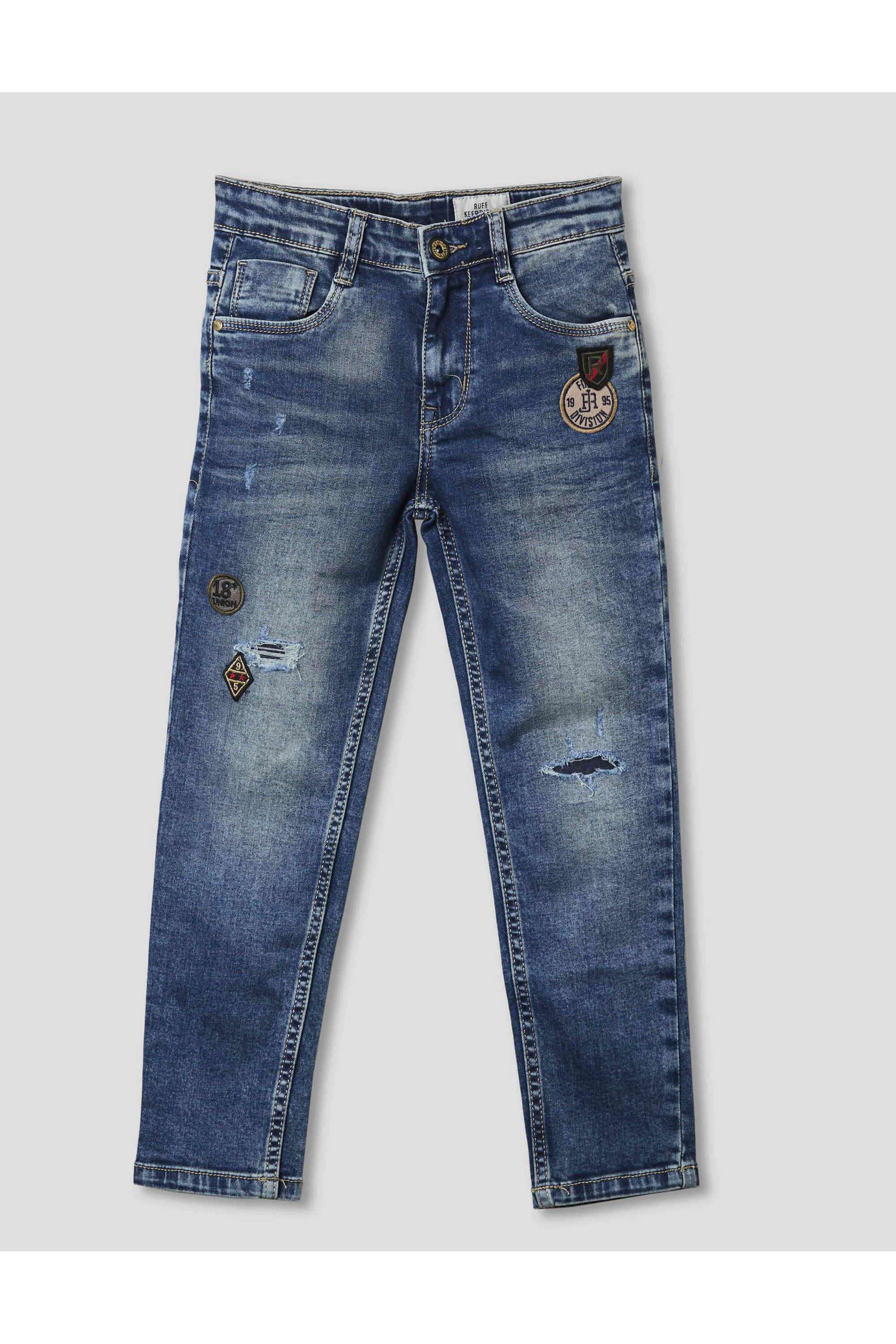Embellished-Blended-Fabric-Regular-Fit-Boys-Jeans
