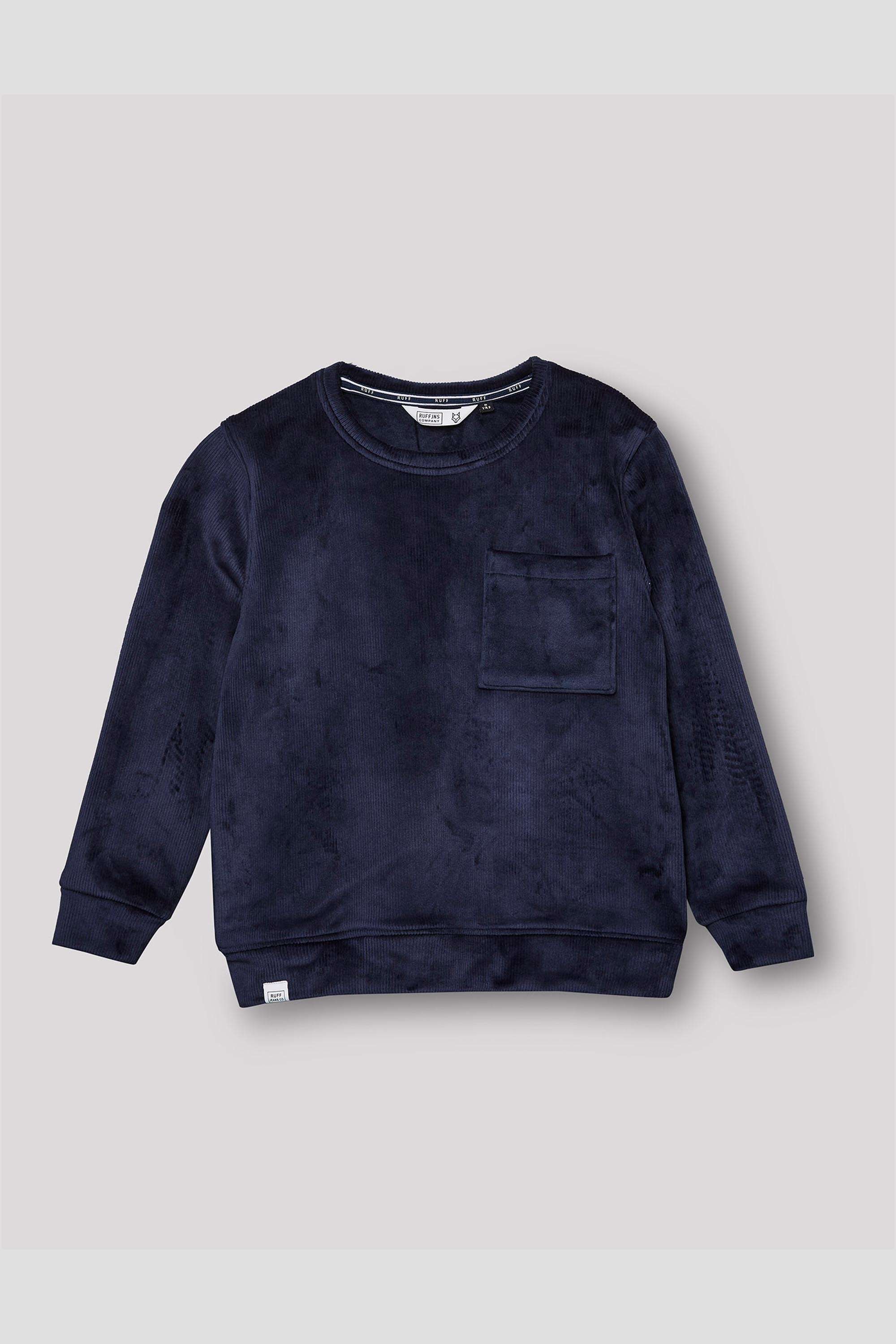 Solid-Blended-Fabric-Round-Neck-Boys-Sweatshirt