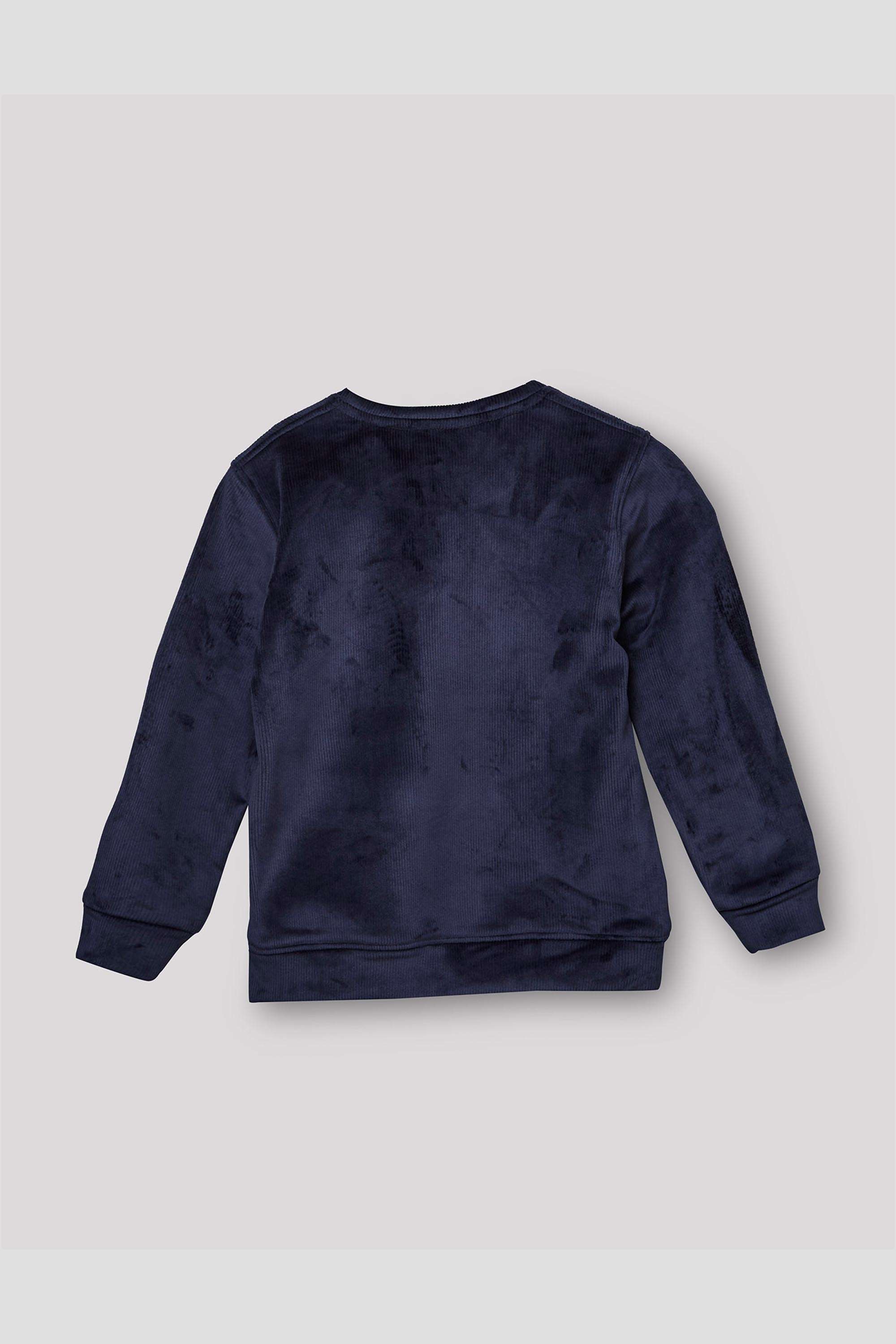 Solid-Blended-Fabric-Round-Neck-Boys-Sweatshirt