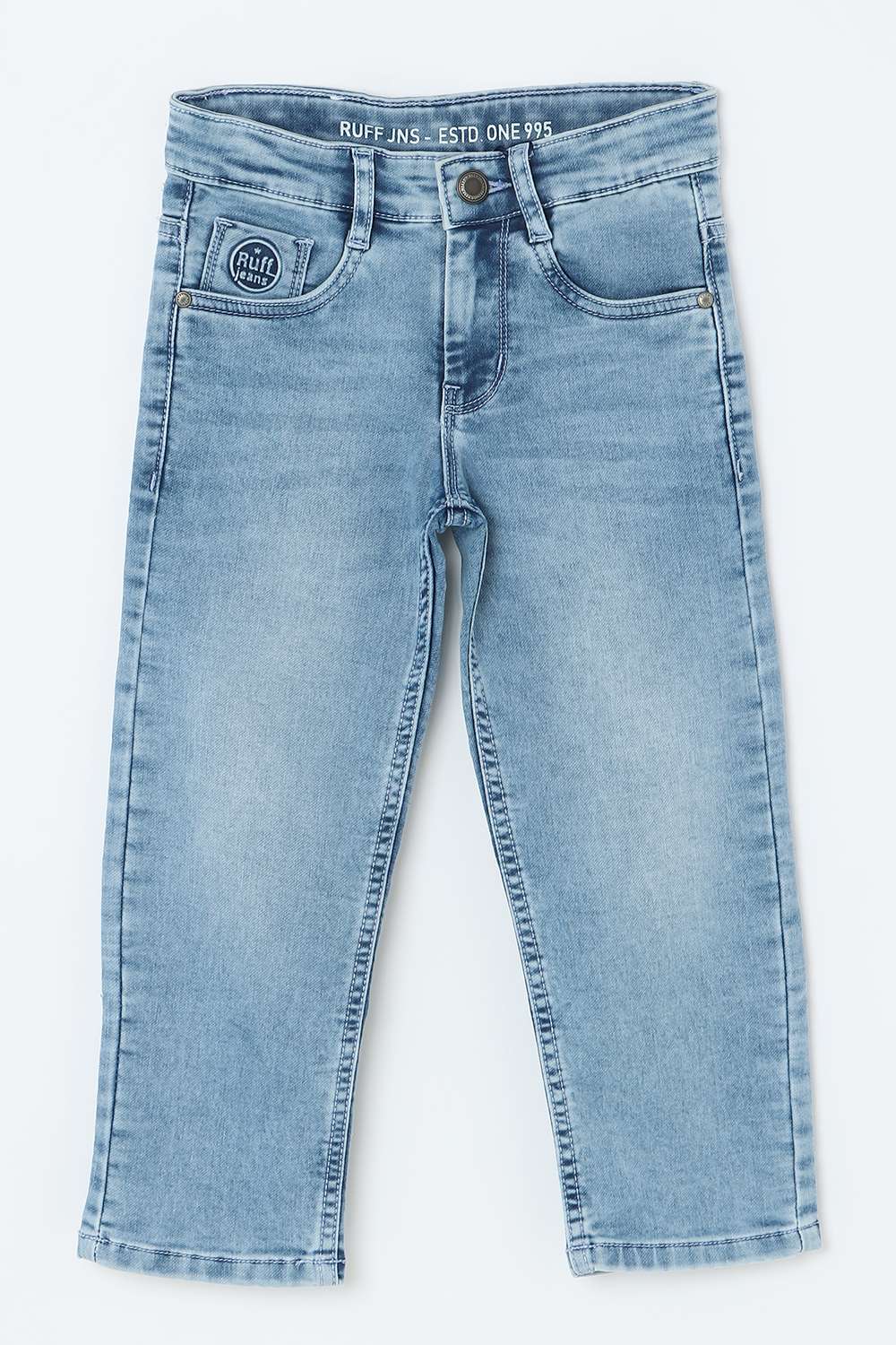 Solid-Blended-Fabric-Regular-Fit-Boys-Jeans