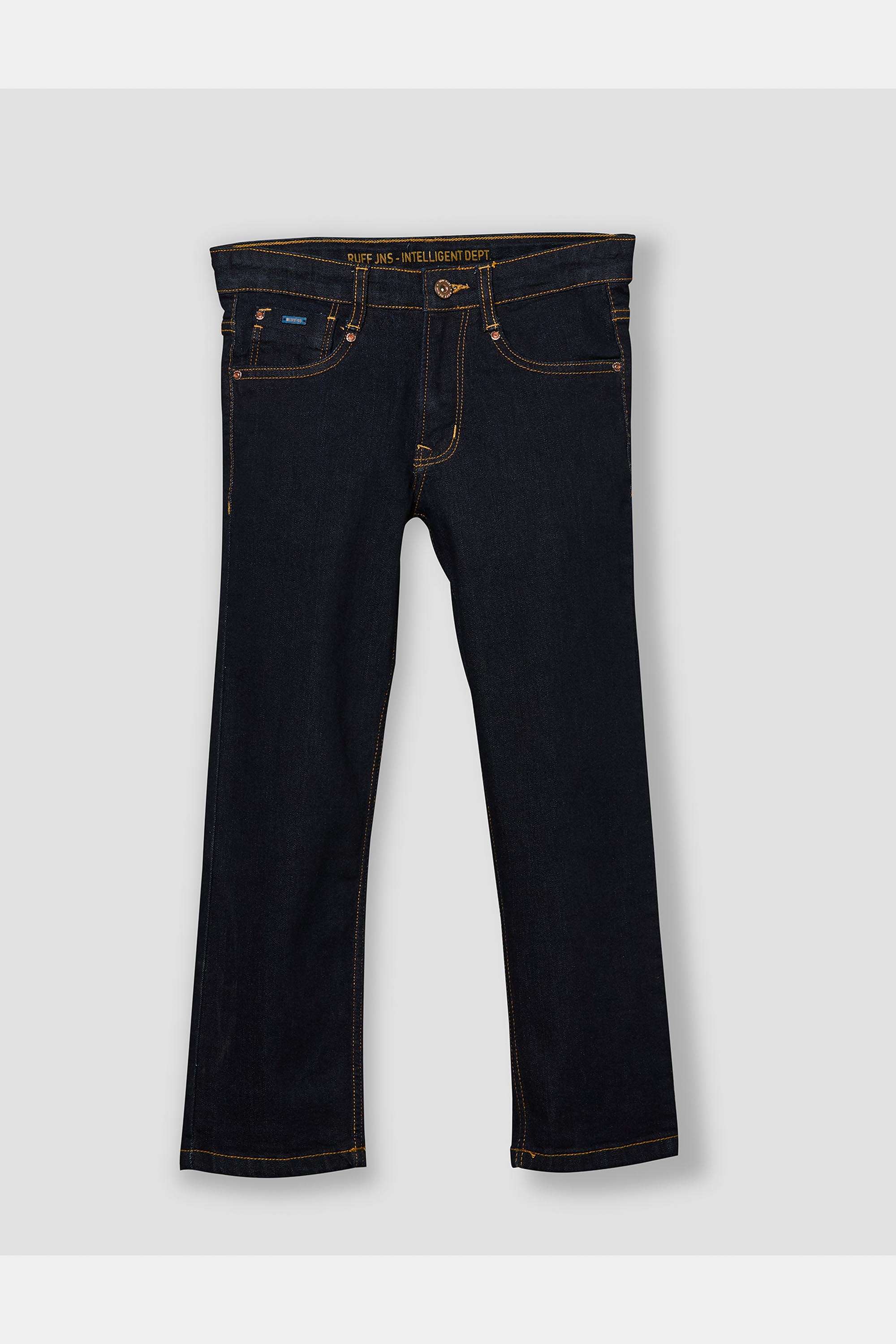 Solid-Blended-Fabric-Regular-Fit-Boy-s-Jeans