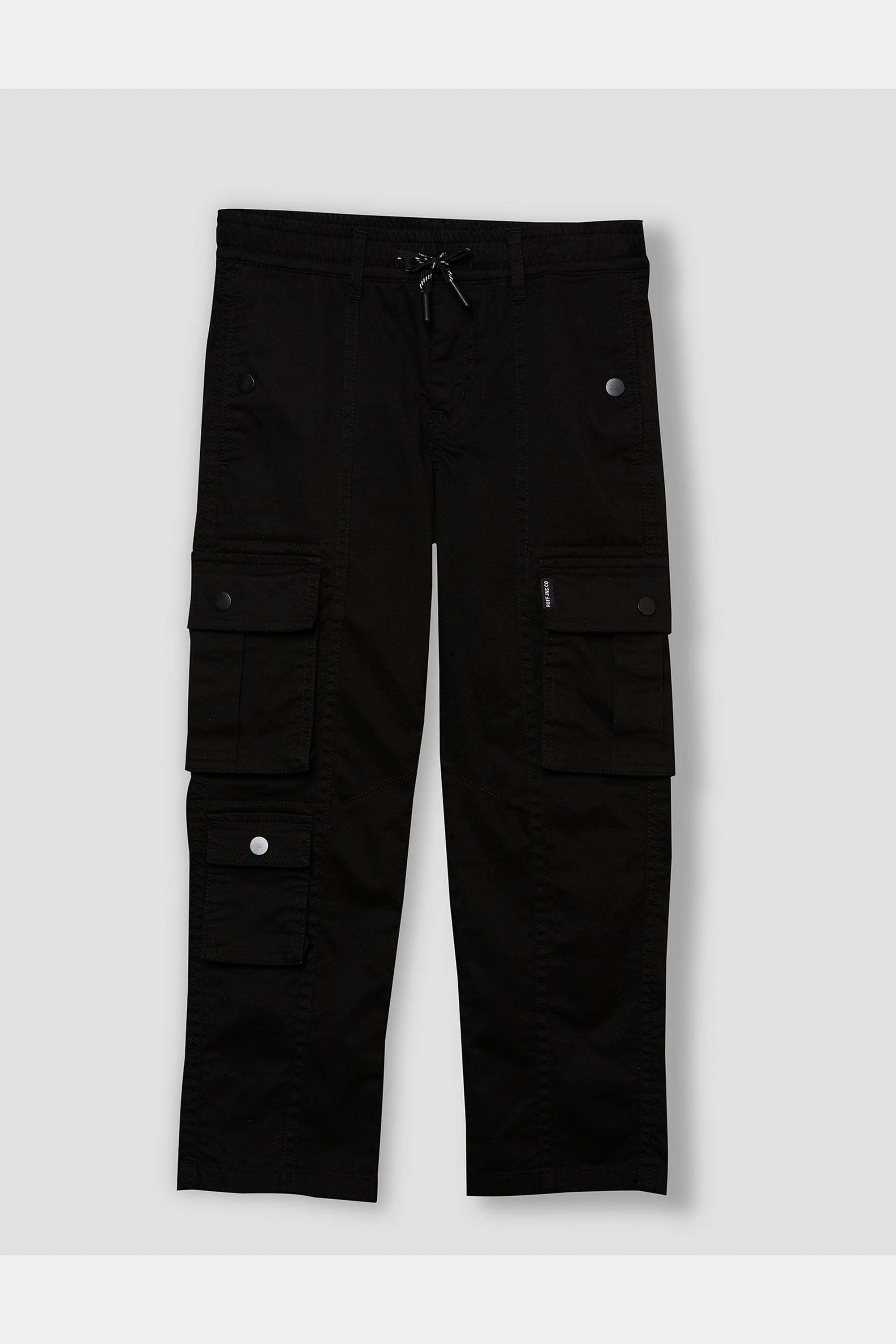 Solid-Blended-Fabric-Regular-Fit-Boy-s-Trousers