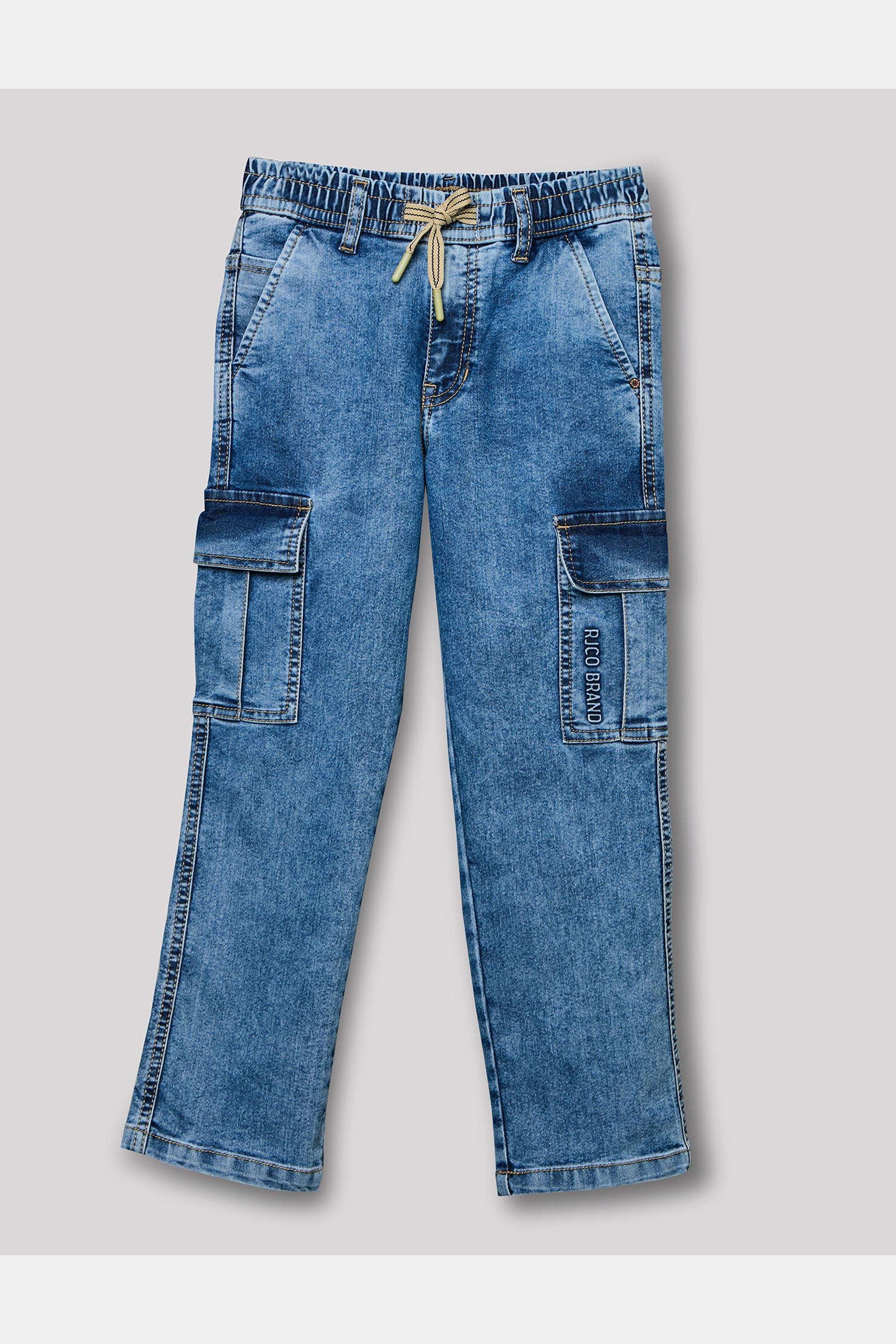 Solid-Blended-Fabric-Regular-Fit-Boy-s-Jeans