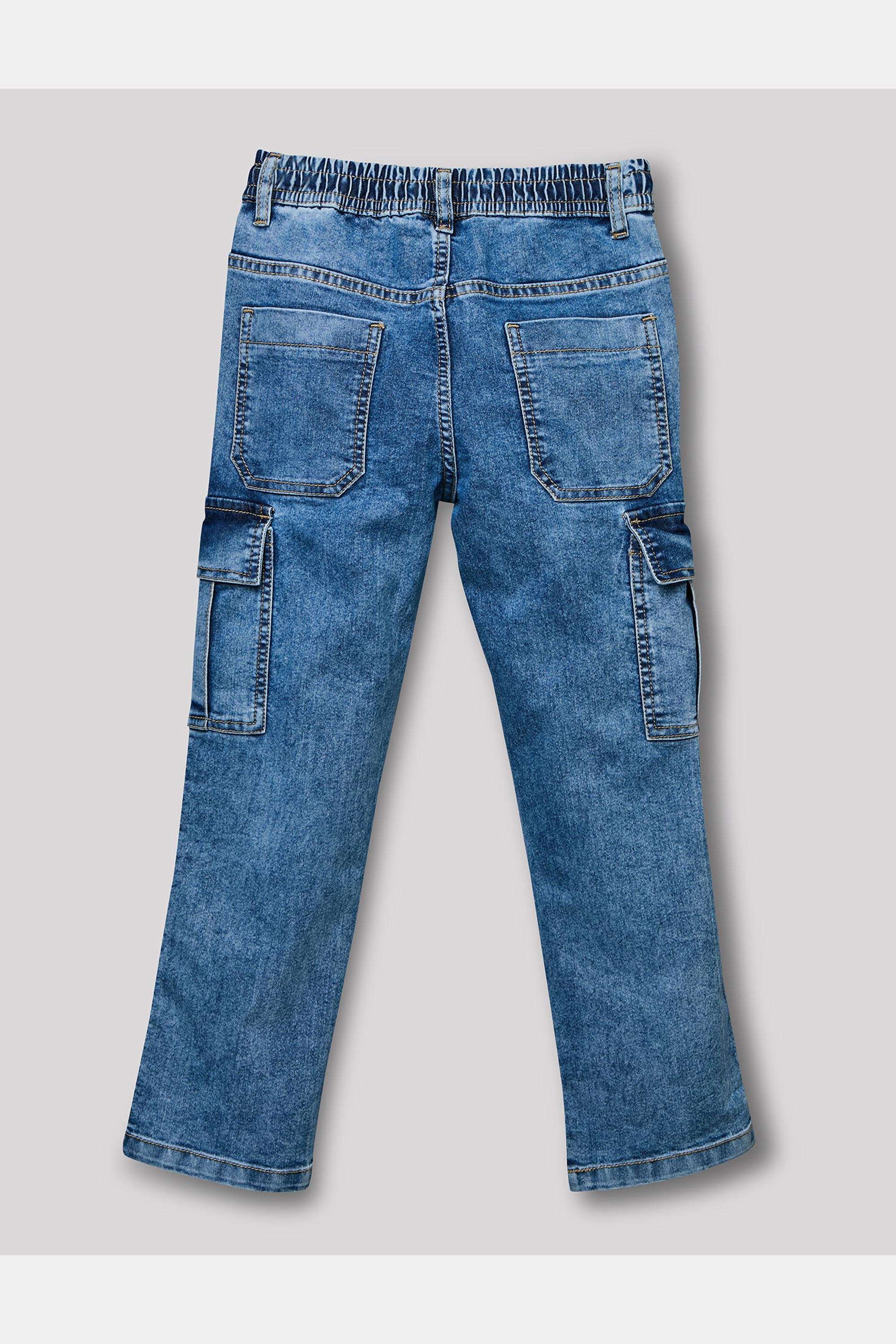 Solid-Blended-Fabric-Regular-Fit-Boy-s-Jeans