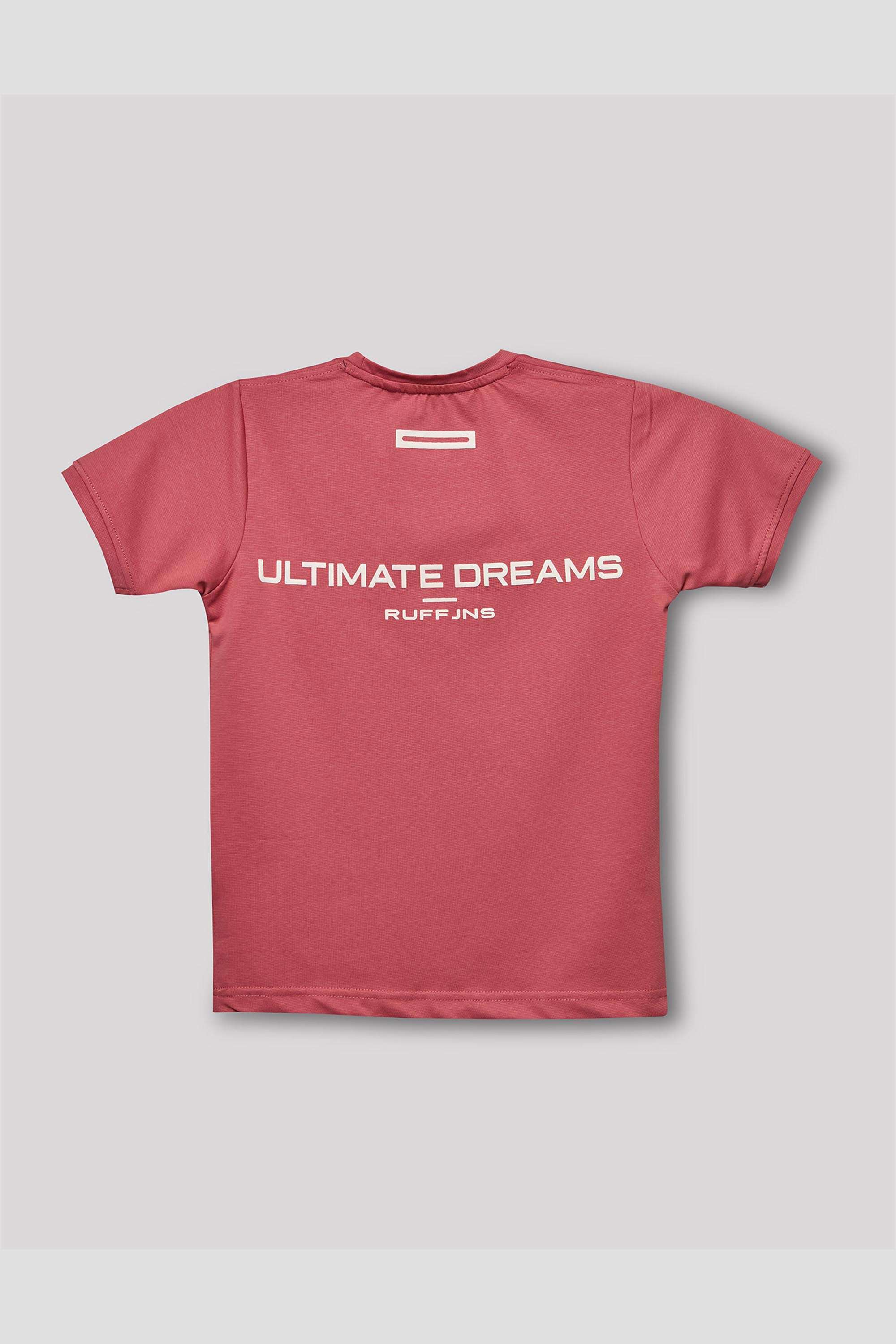 Solid-Blended-Fabric-Round-Neck-Boys-T-Shirt