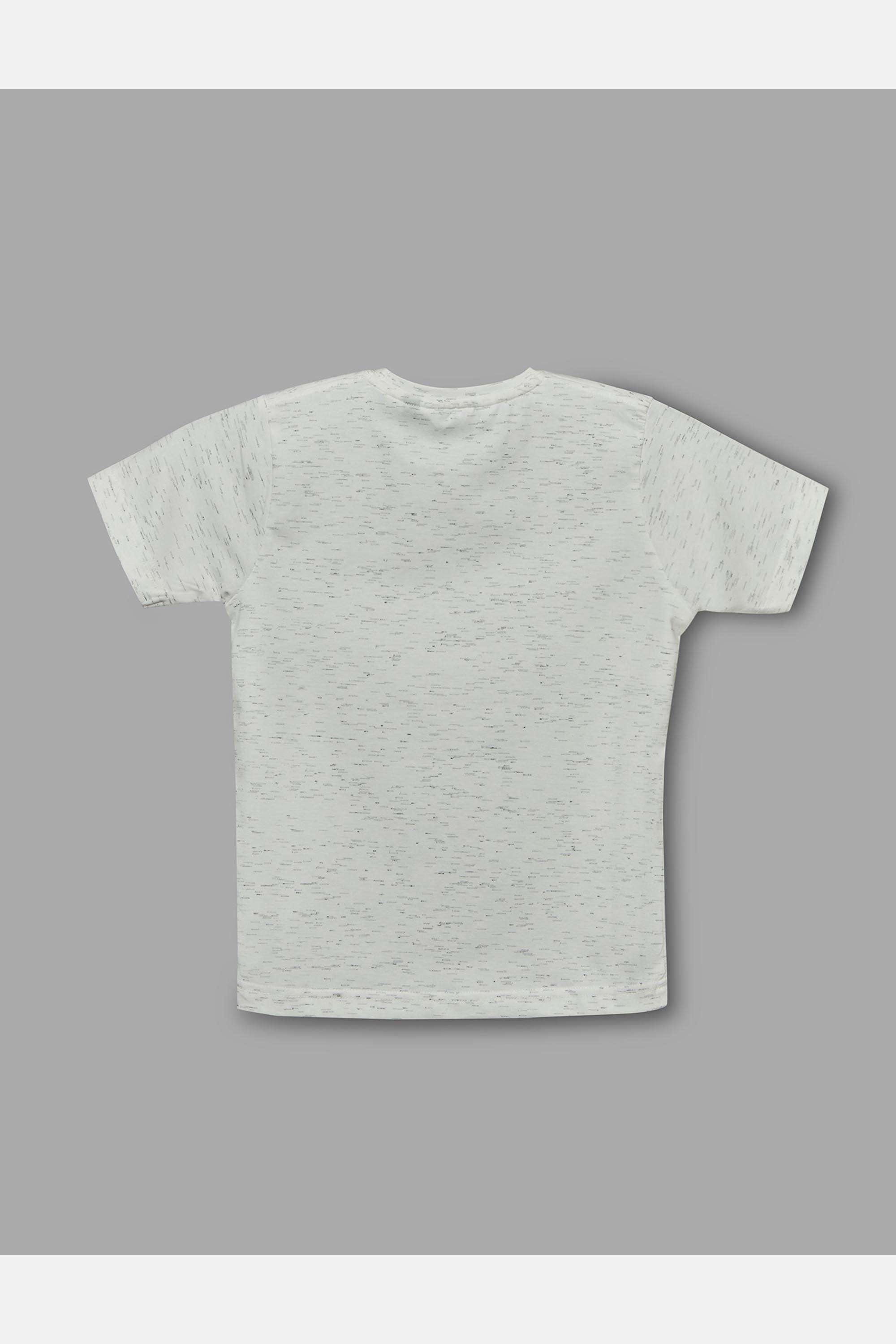 Solid-Blended-Fabric-Round-Neck-Boy-s-T-Shirt