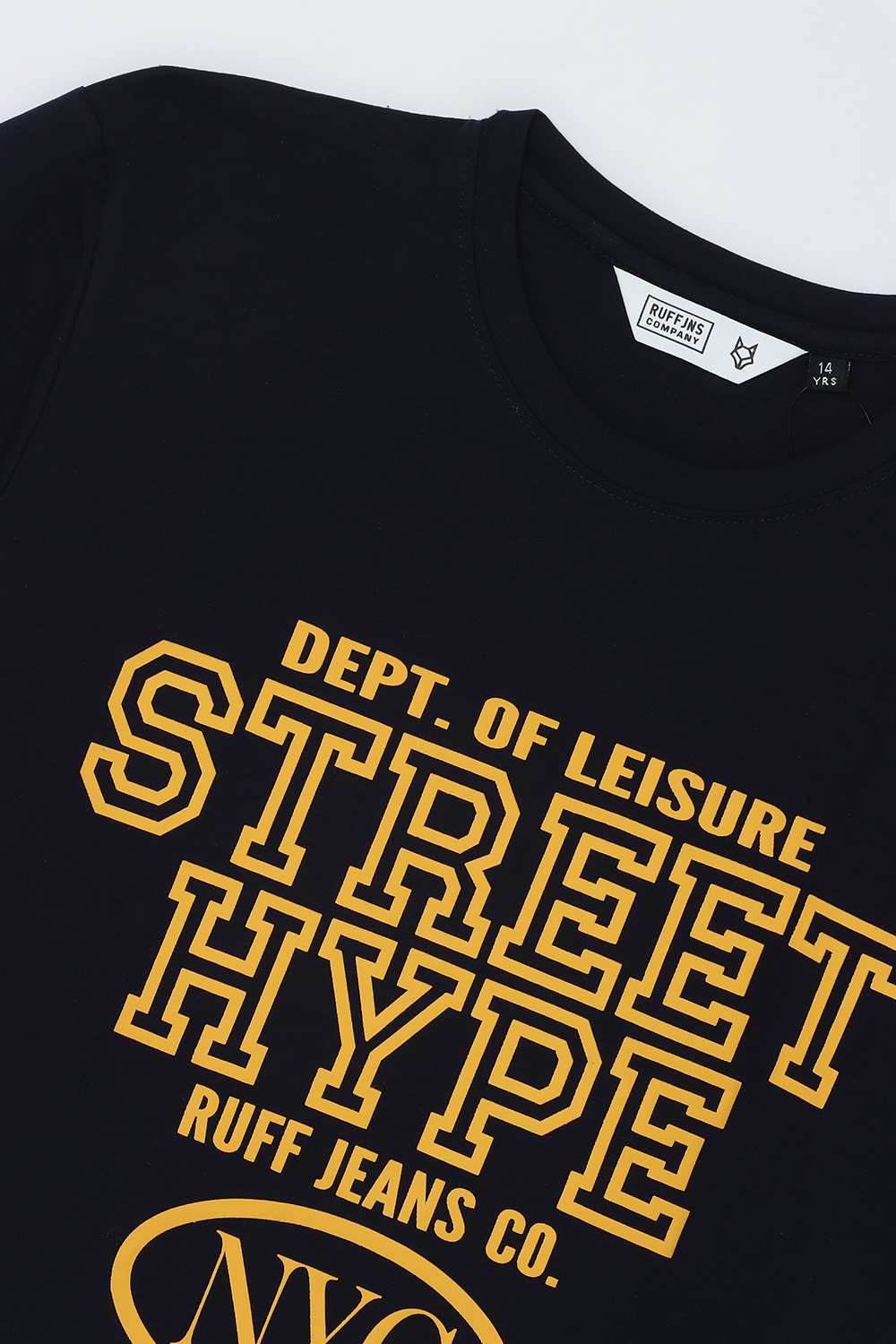 Graphic-Print-Cotton-Blend-Round-Neck-Boys-T-Shirt