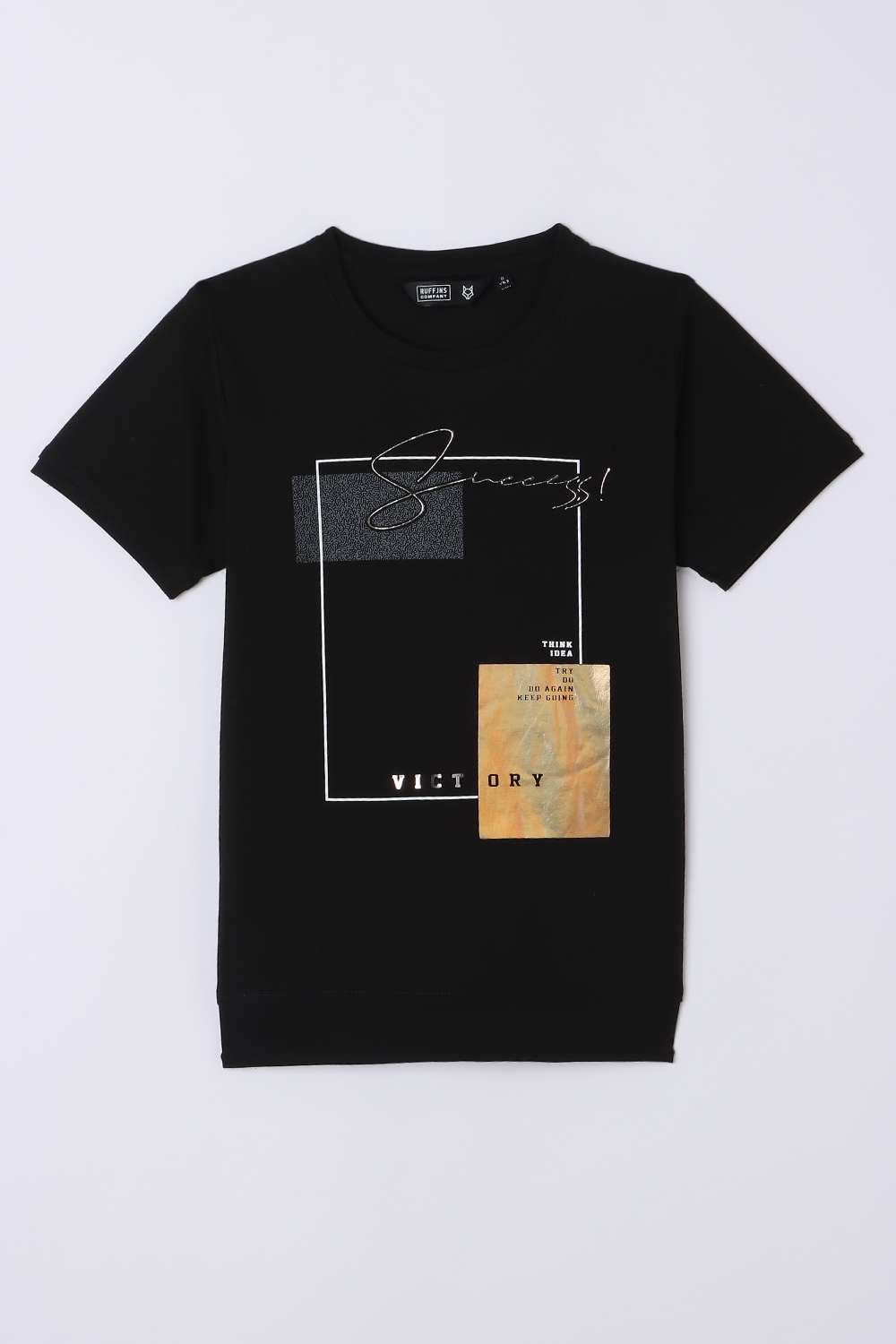 Solid-Blended-Fabric-Round-Neck-Unisex-T-Shirt