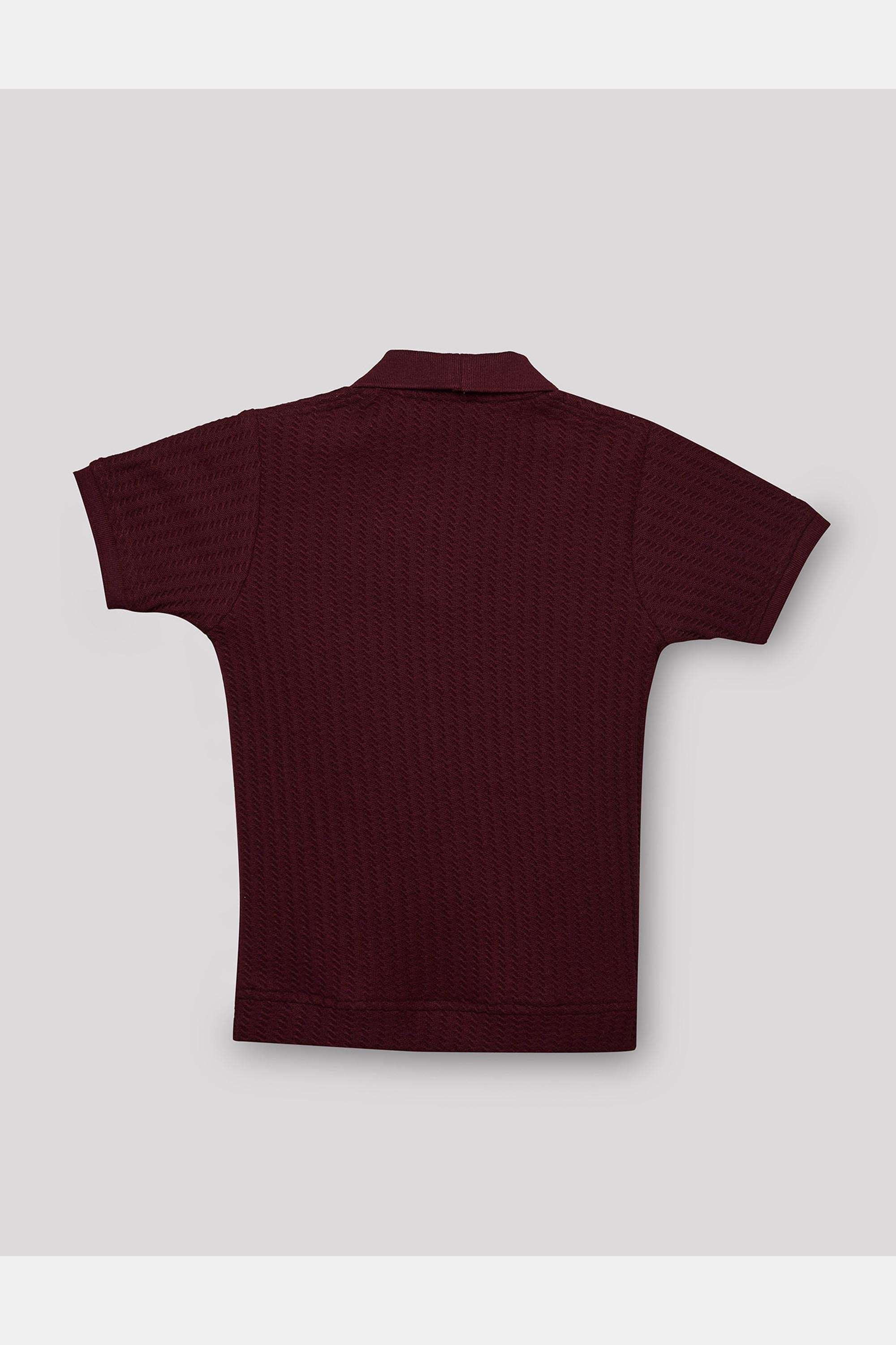 Solid-Blended-Fabric-Polo-Boy-s-T-Shirt