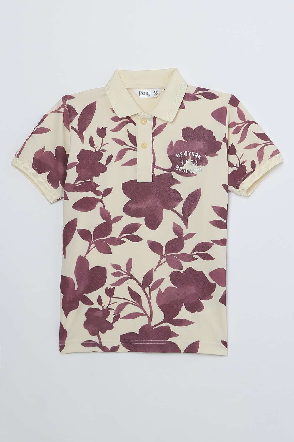 Printed-Blended-Fabric-Polo-Boys-T-Shirt