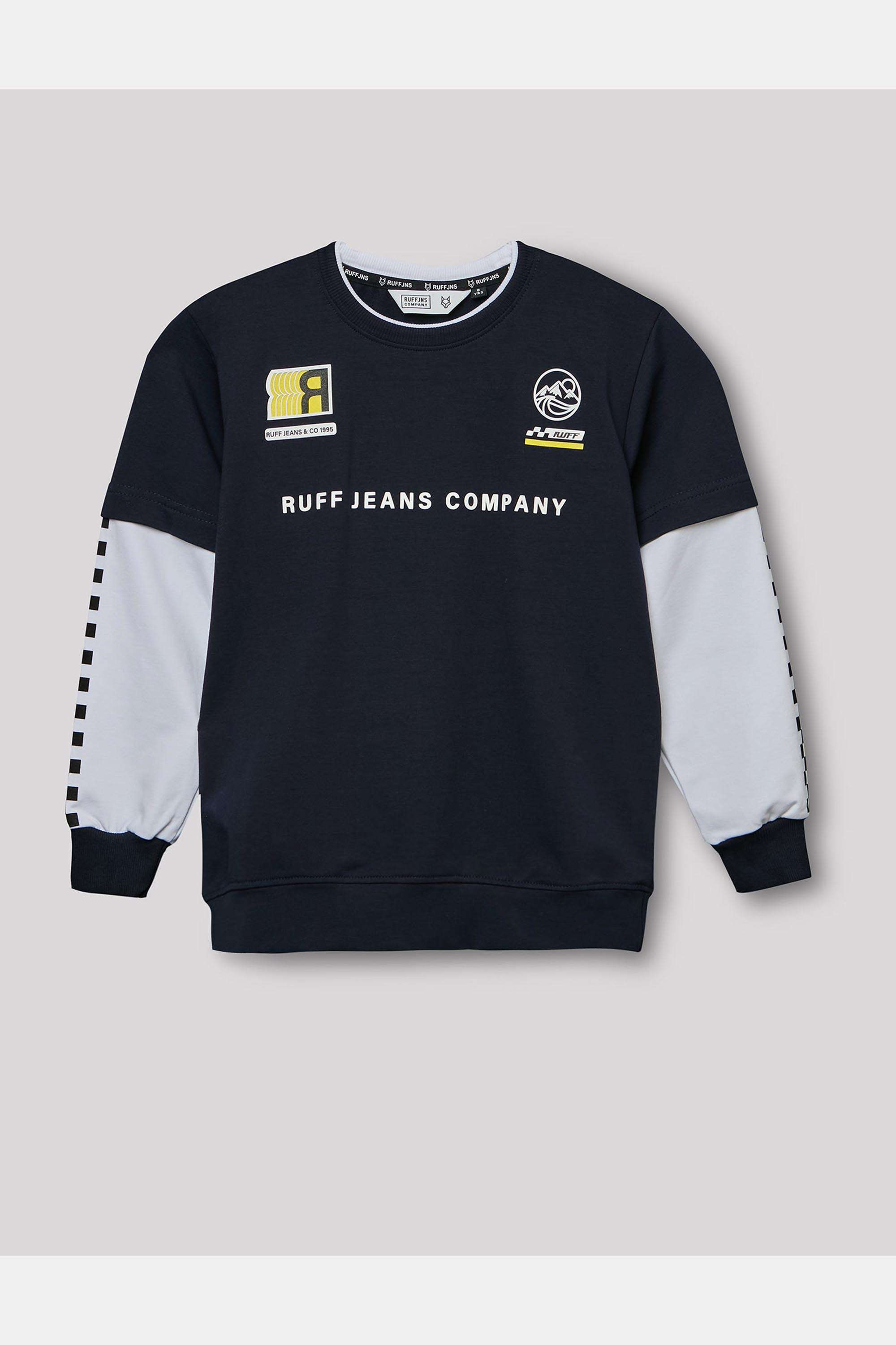 Solid-Blended-Fabric-Round-Neck-Boy-s-T-Shirt