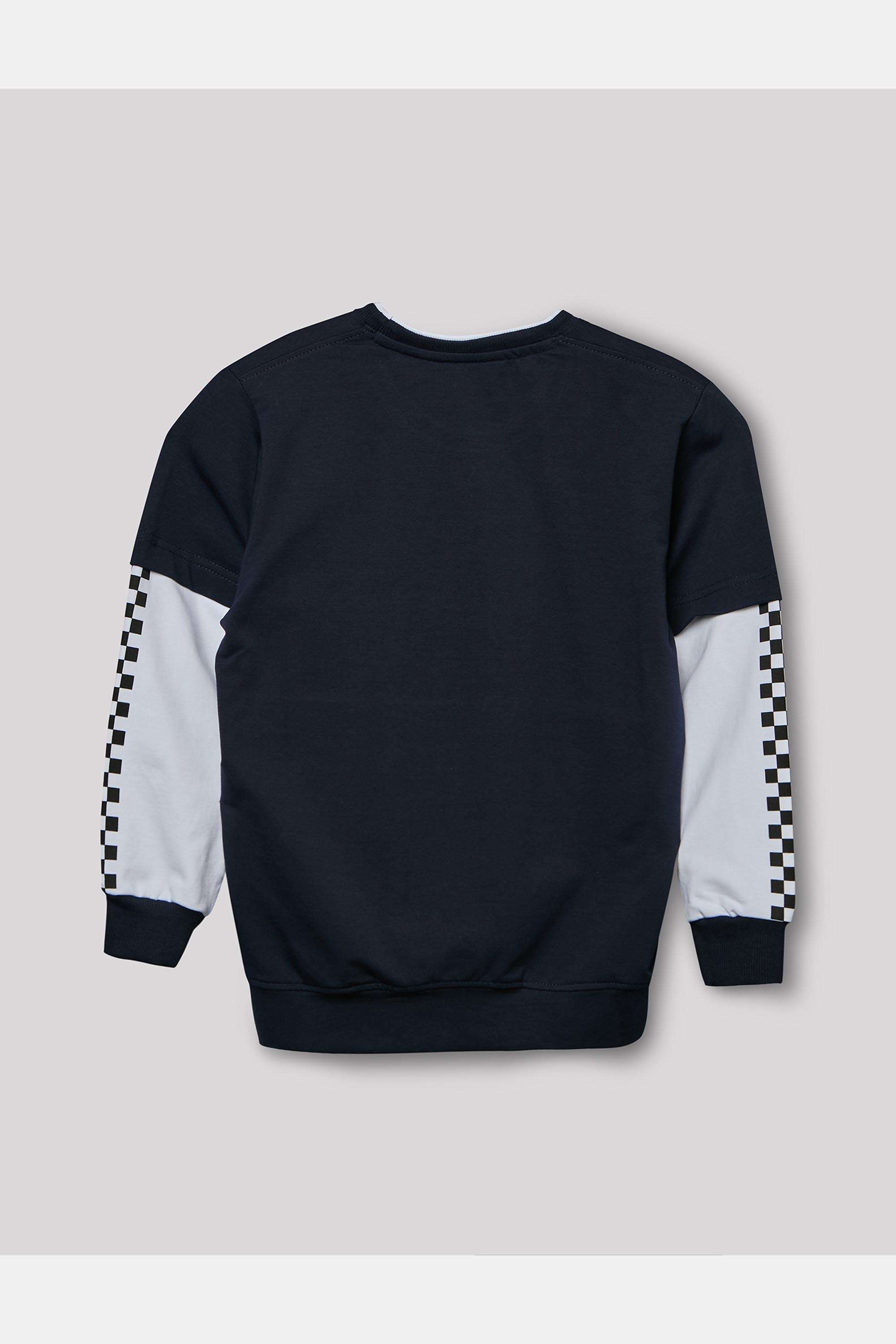 Solid-Blended-Fabric-Round-Neck-Boy-s-T-Shirt