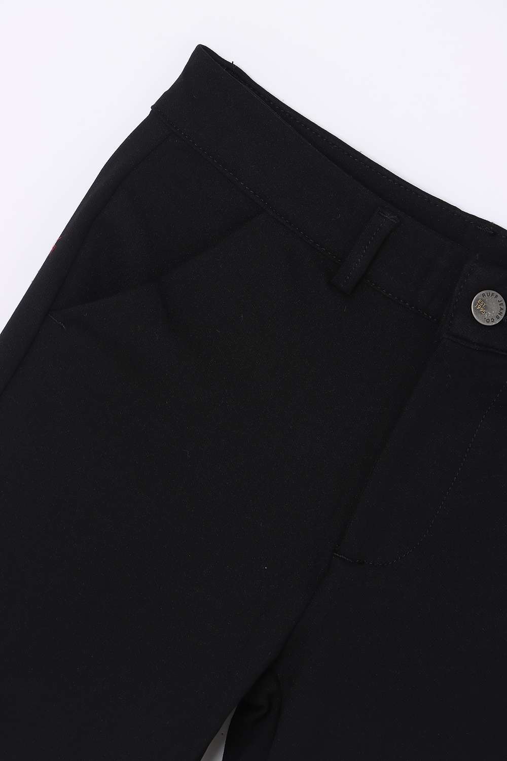 Solid-Blended-Fabric-Regular-Fit-Unisex-Trousers