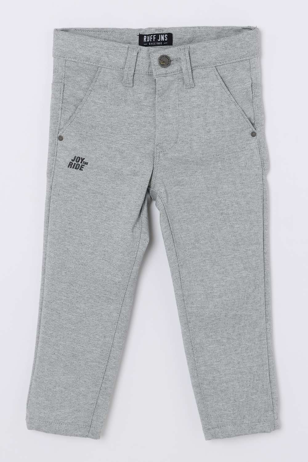 Solid-Blended-Fabric-Regular-Fit-Unisex-Trousers