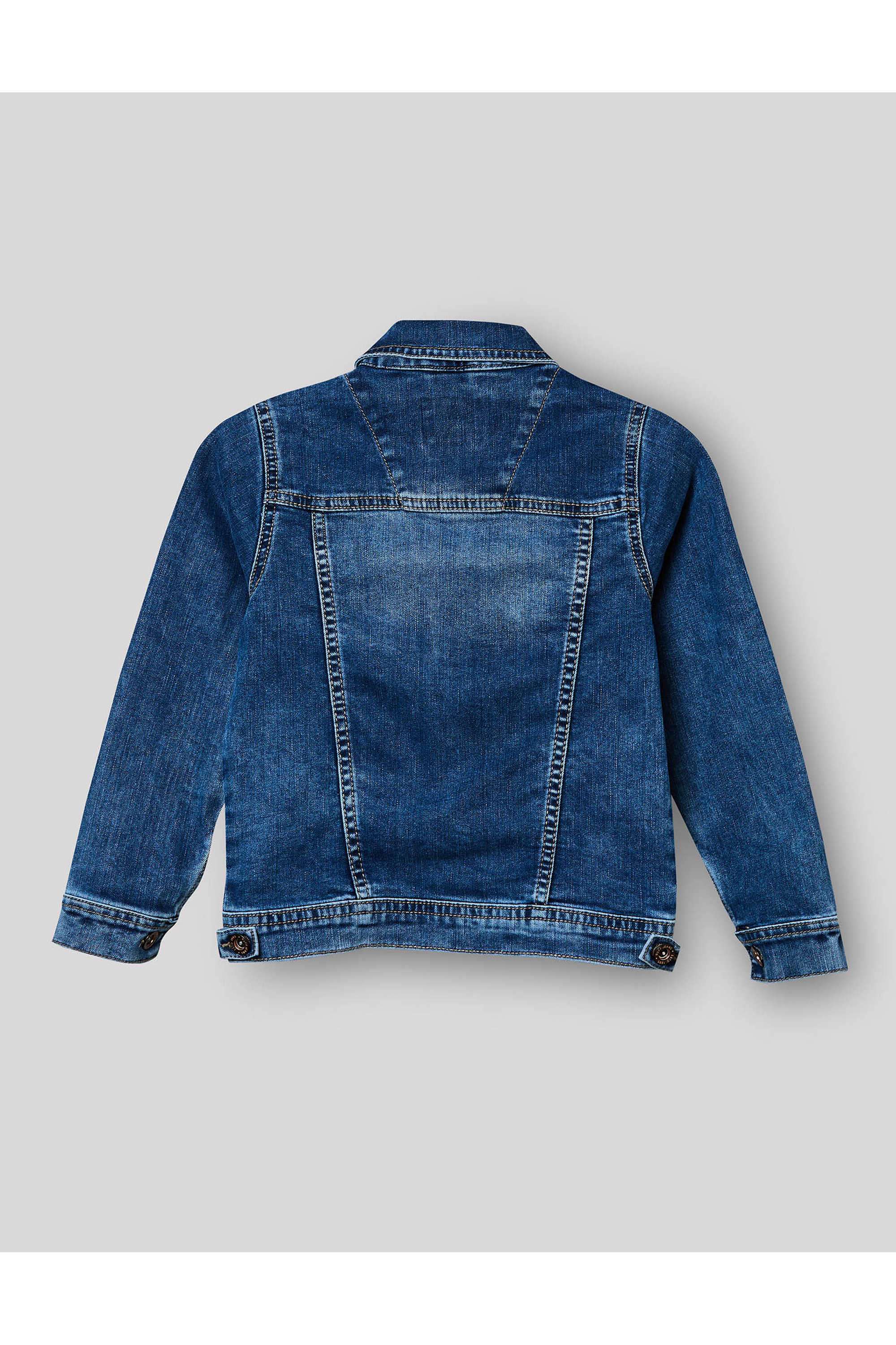 Solid-Blended-Fabric-Collared-Boys-Jacket