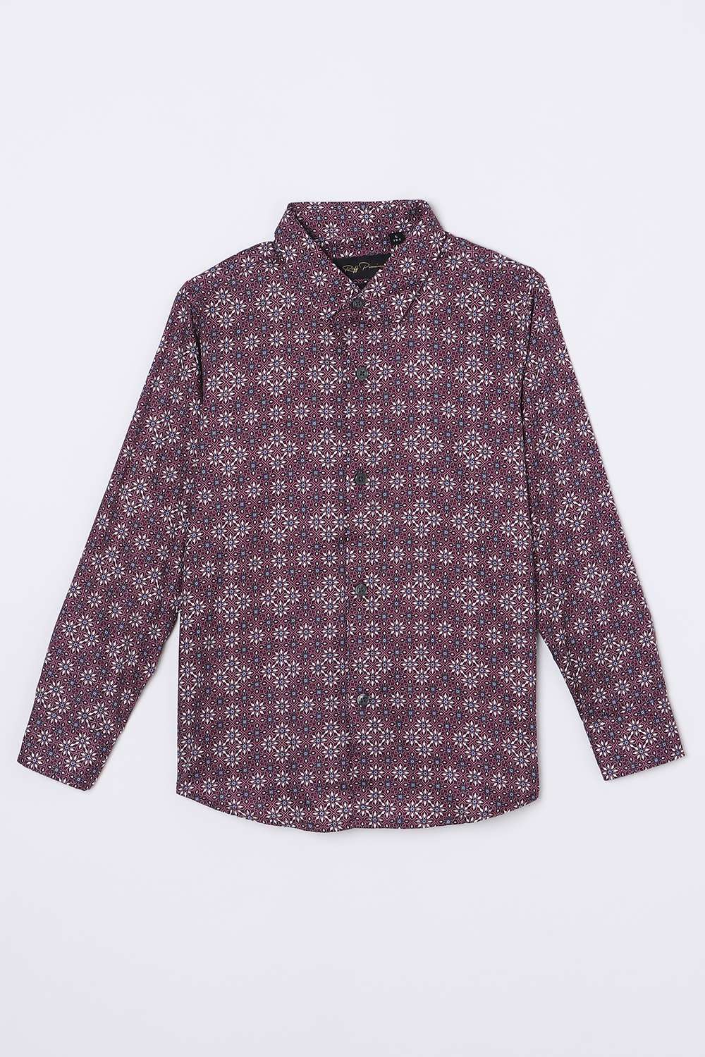 Solid-Blended-Fabric-Classic-Collar-Unisex-Shirt
