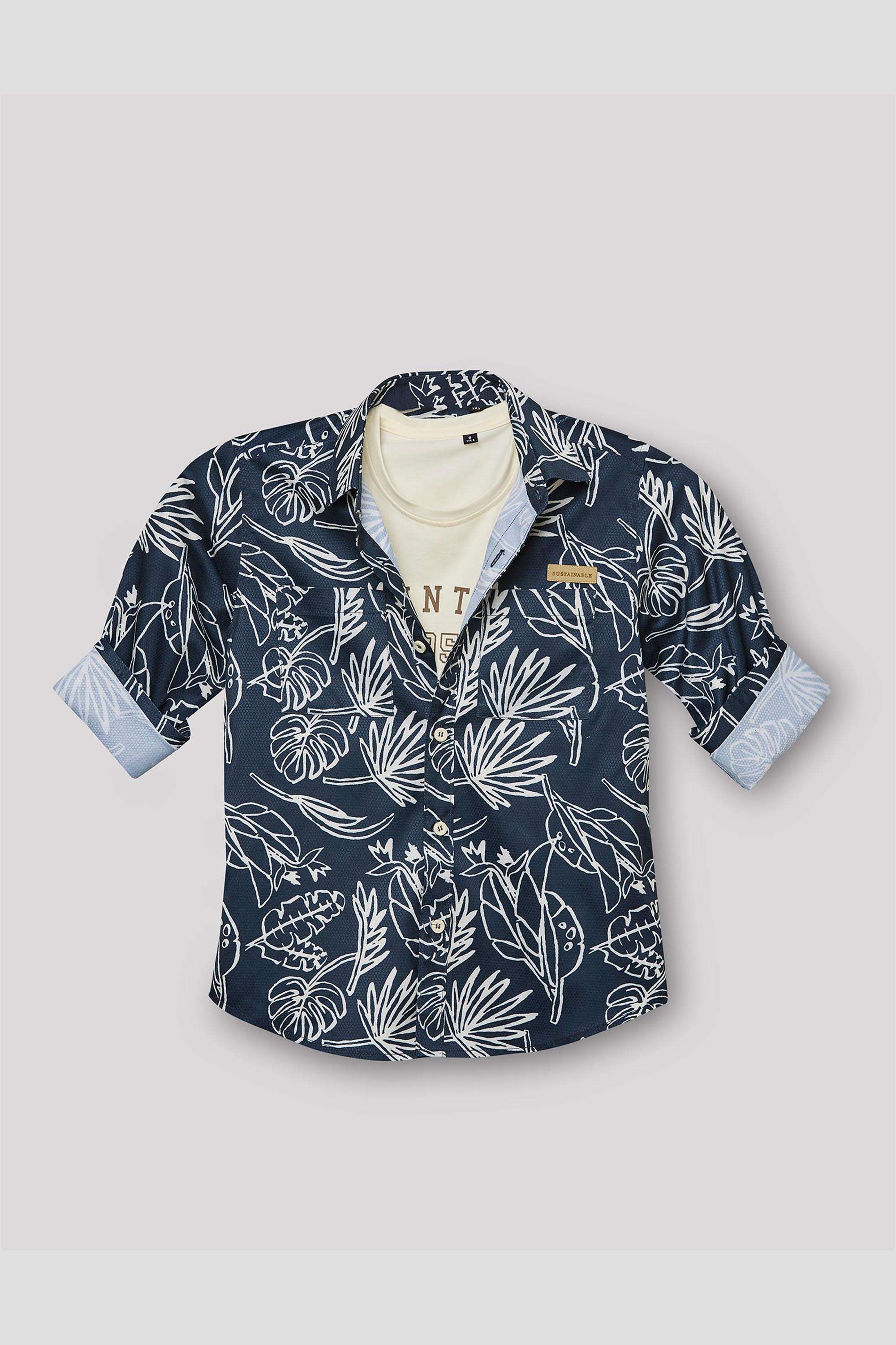 Printed-Blended-Fabric-Boys-Shirt