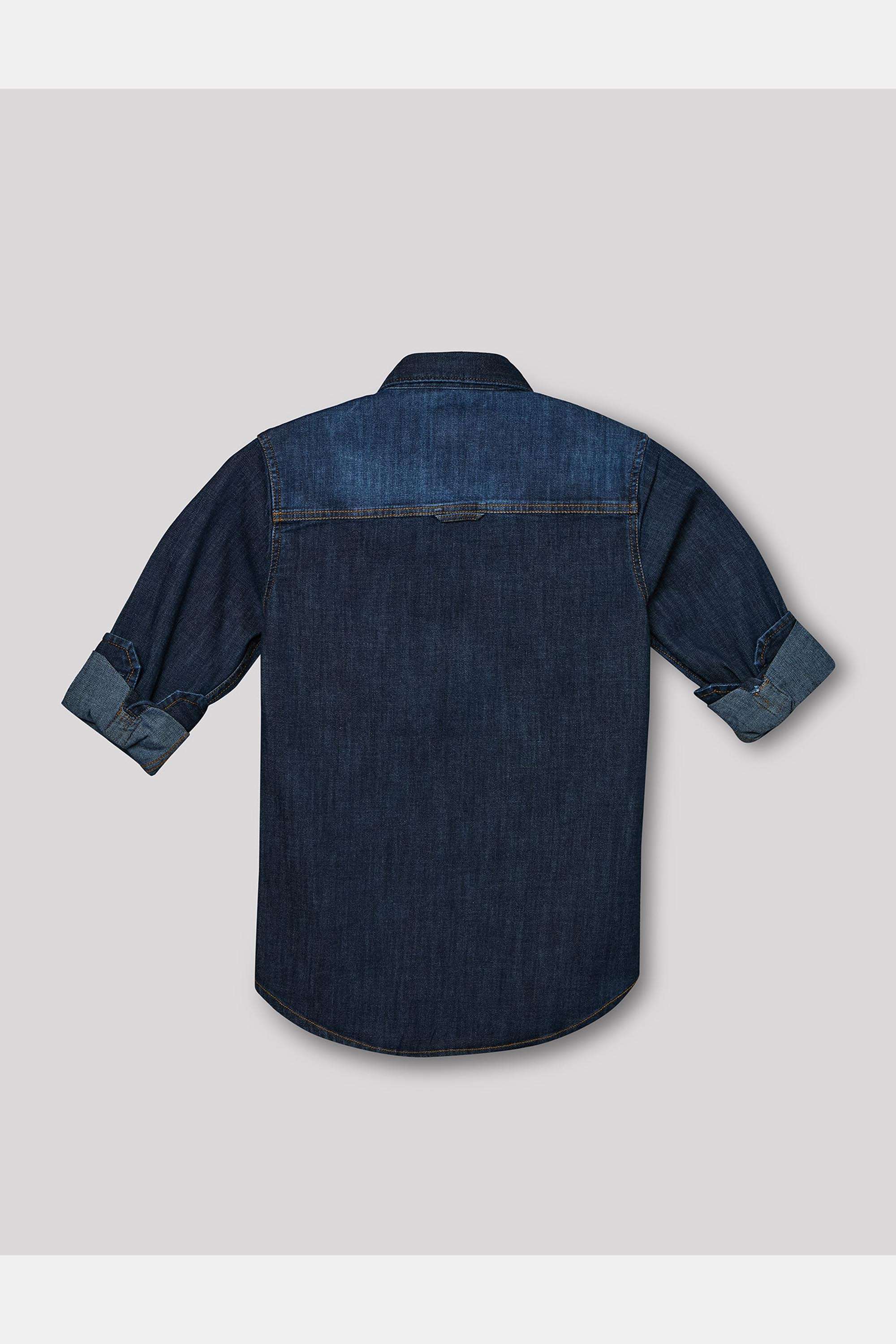 Solid-Cotton-Collared-Boy-s-Shirt