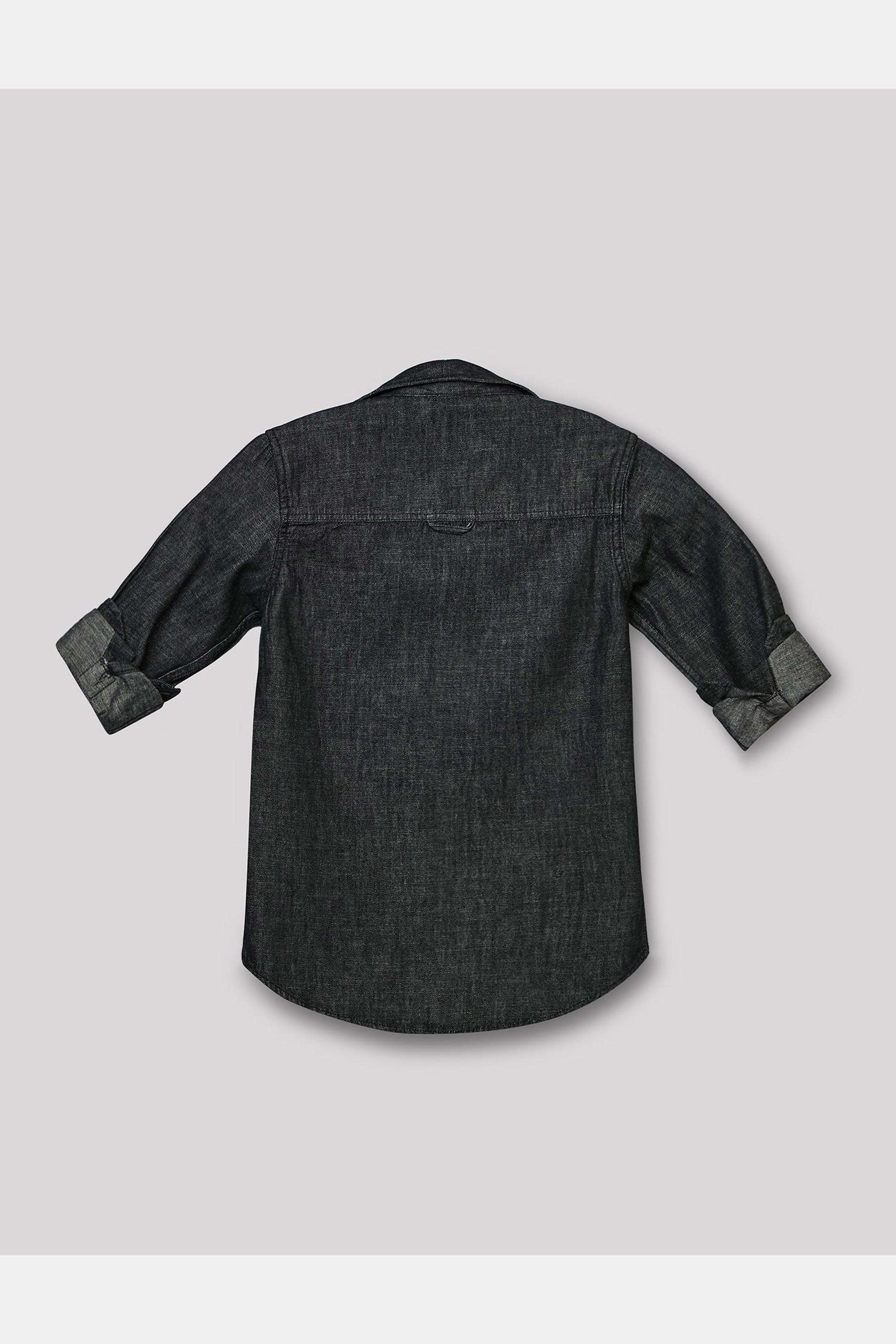Solid-Cotton-Collared-Boy-s-Shirt