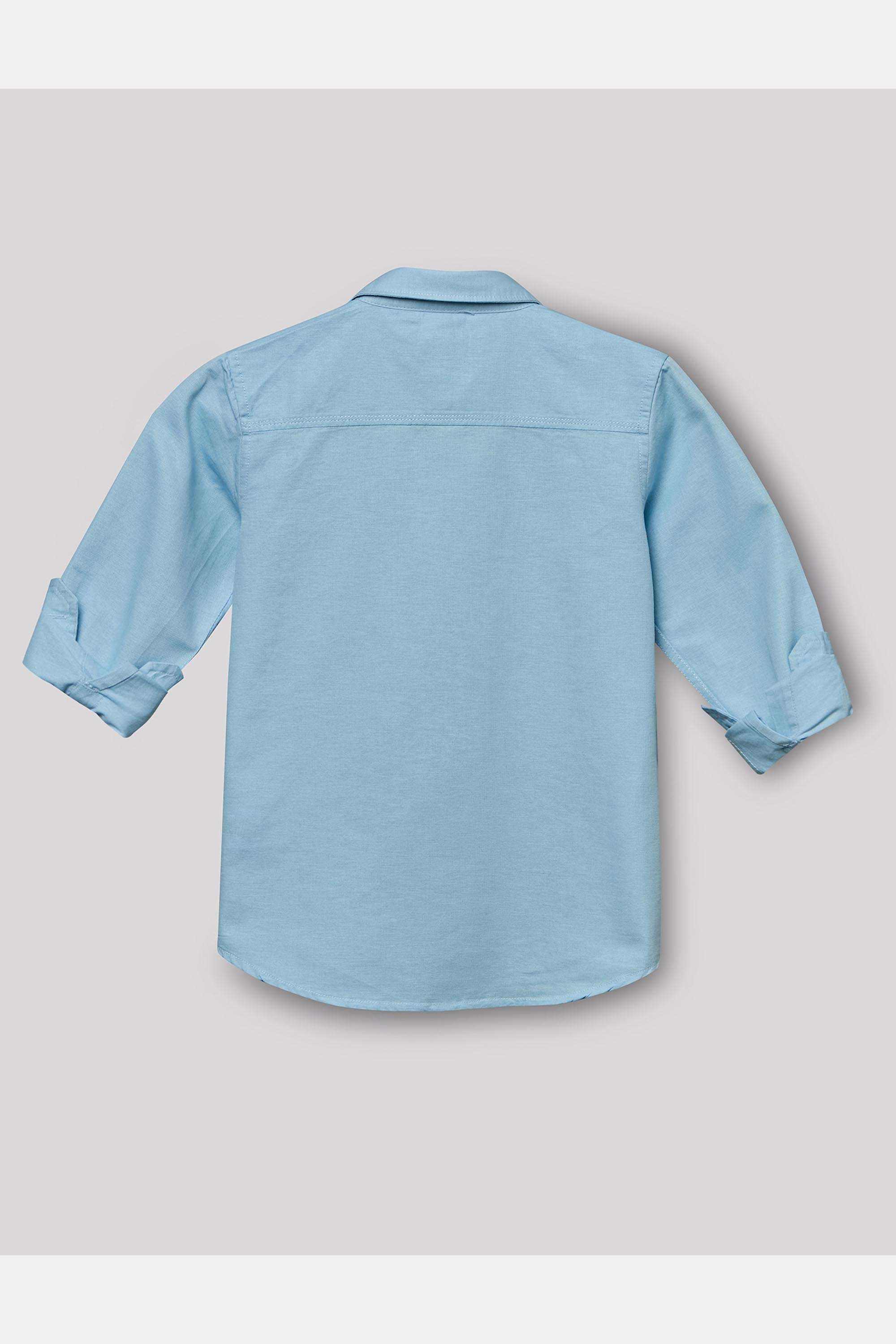 Solid-Cotton-Collared-Boy-s-Shirt