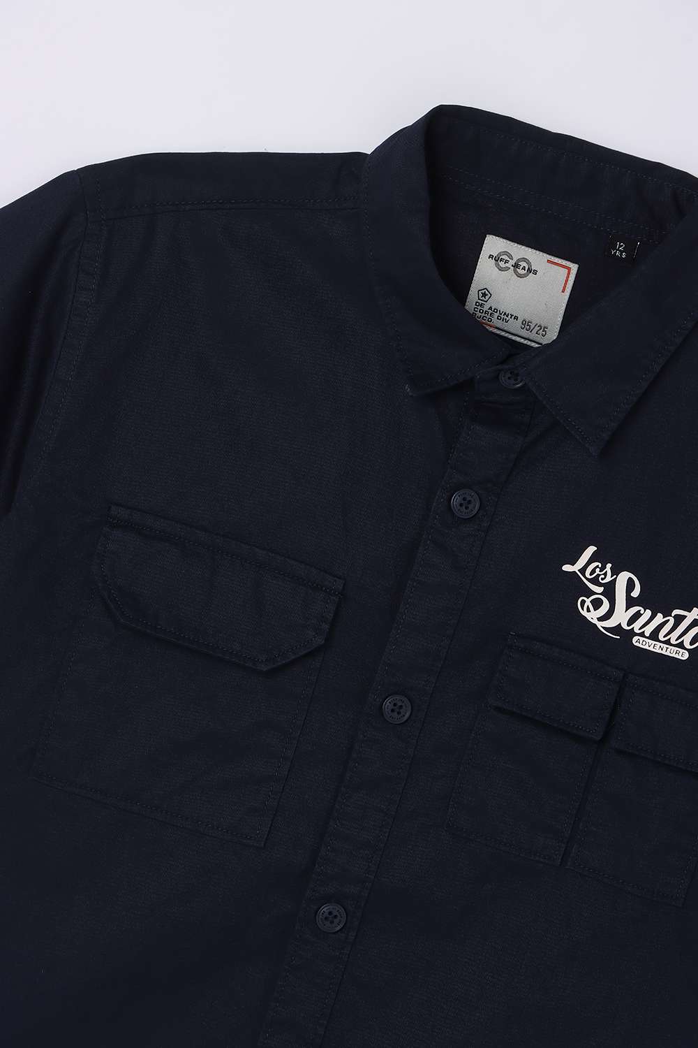 Solid-Blended-Fabric-Classic-Collar-Unisex-Shirt