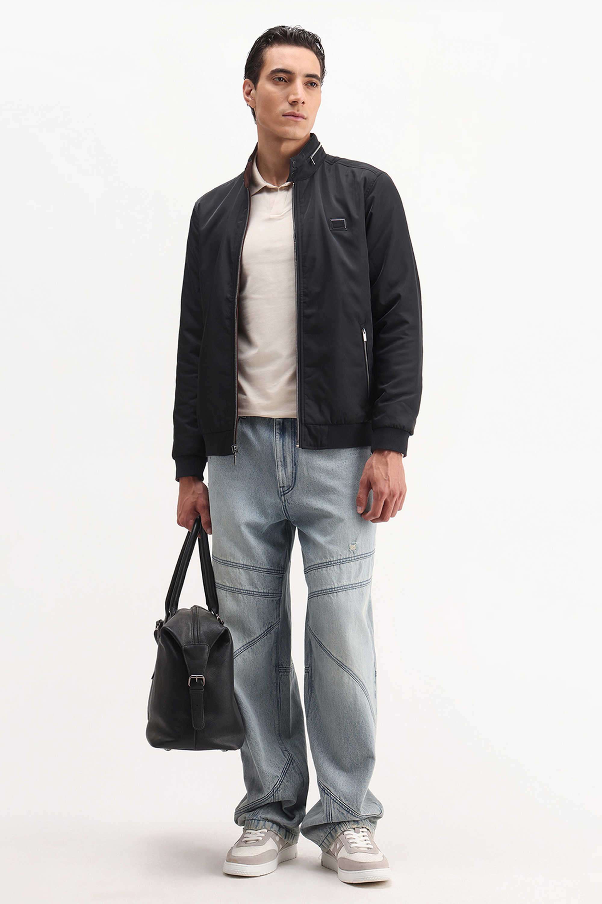 Solid-Cotton-Regular-Fit-Men-s-Jacket