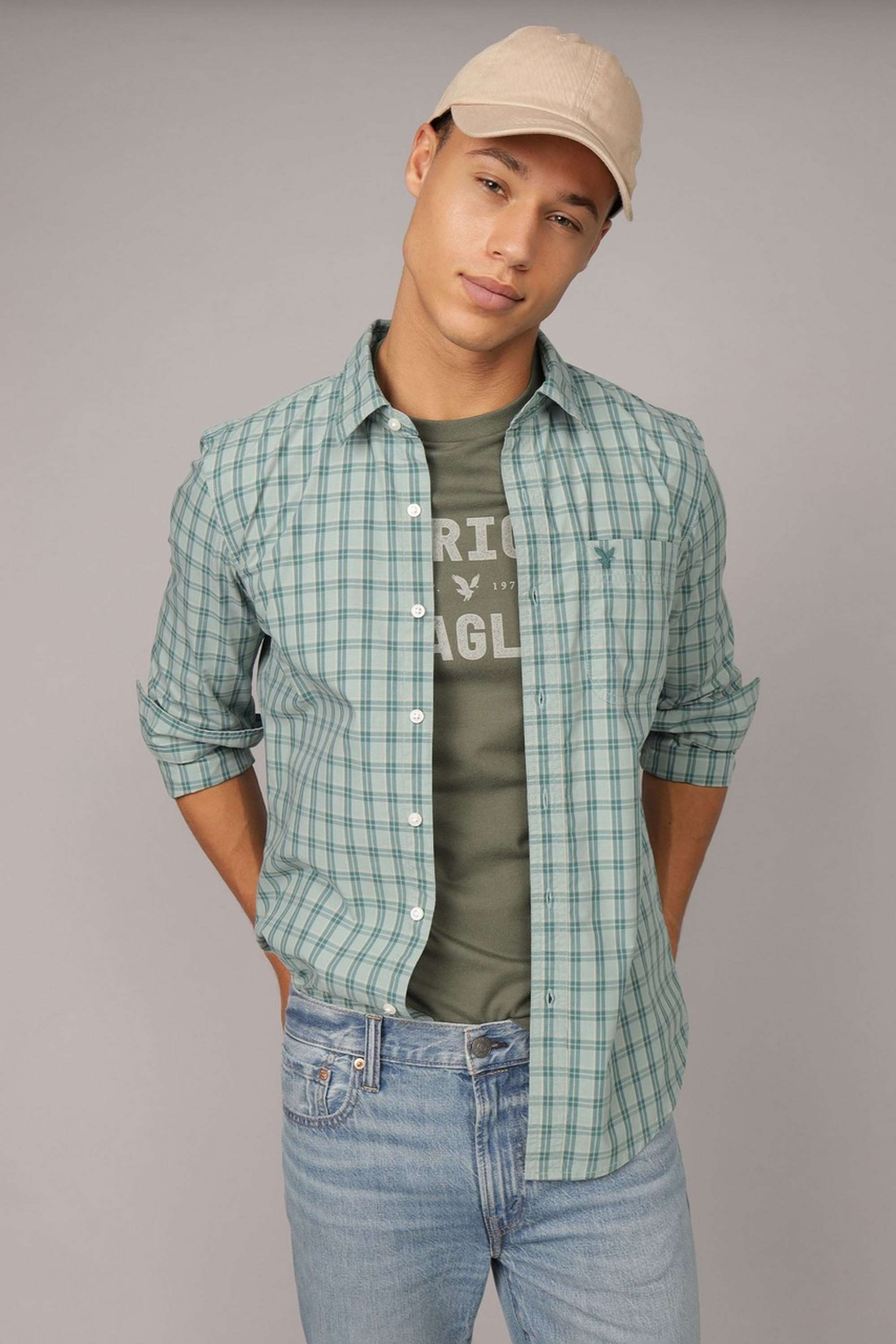 Solid-Cotton-Slim-Fit-Men-s-Casual-Wear-Shirt