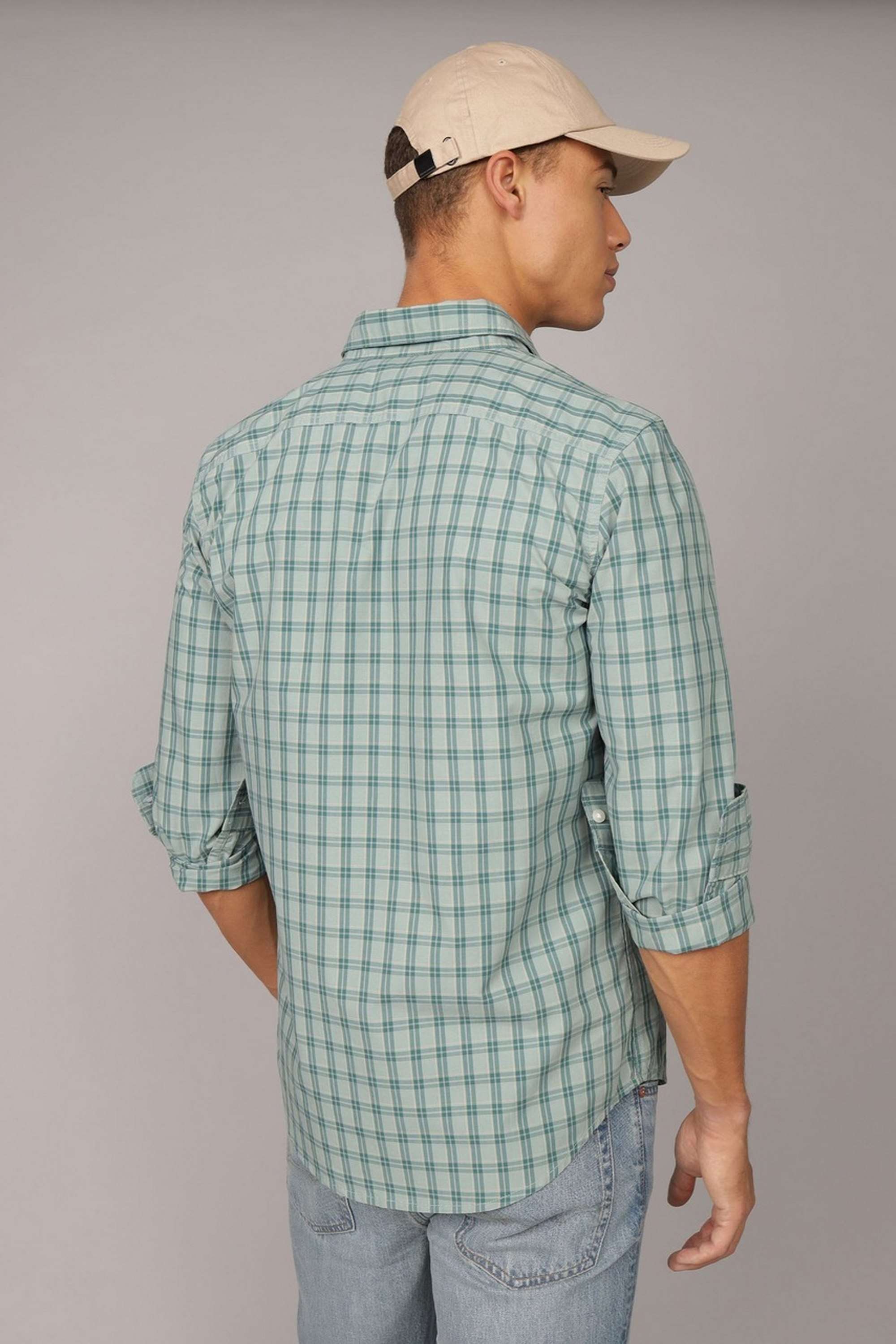 Solid-Cotton-Slim-Fit-Men-s-Casual-Wear-Shirt