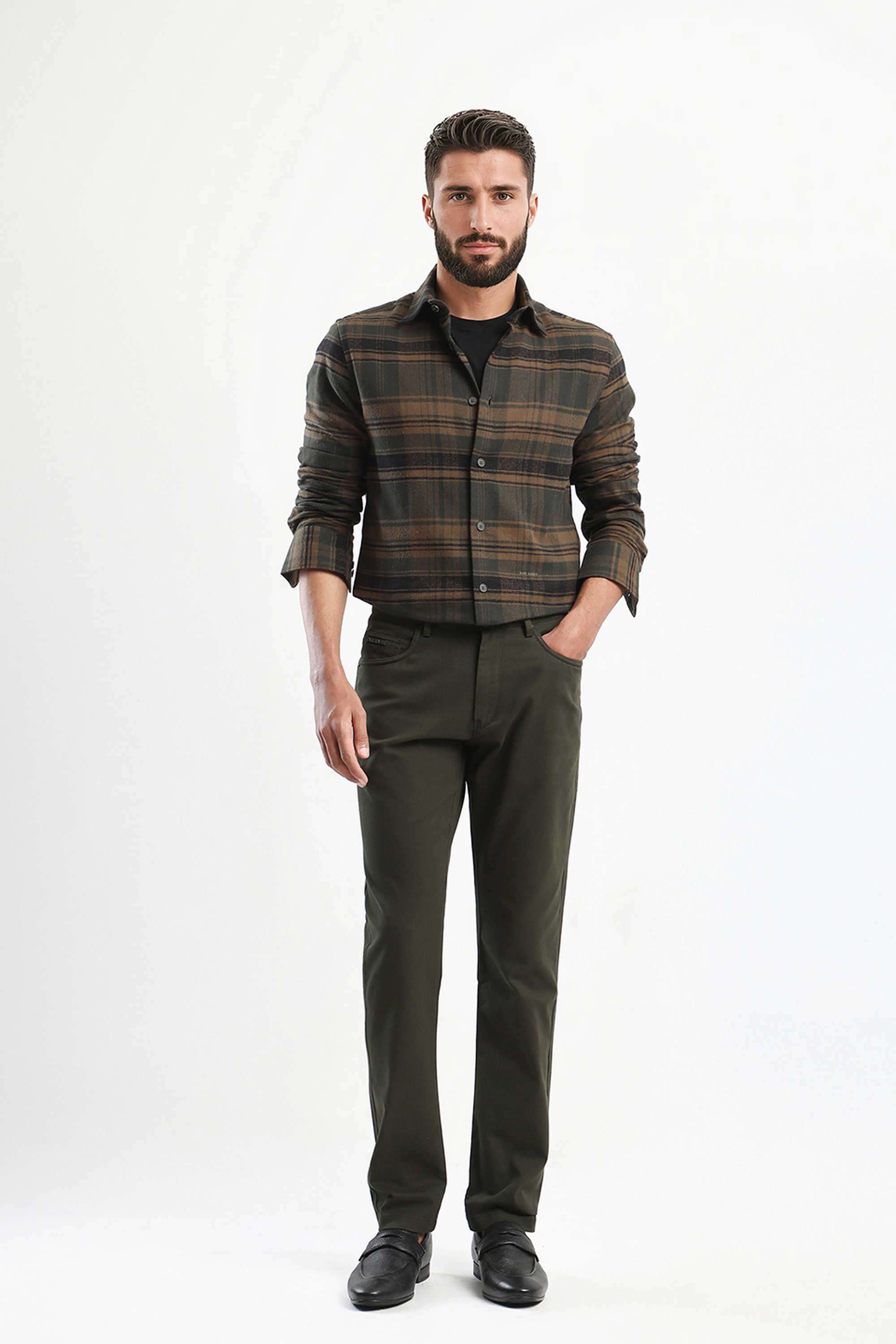 Solid-Cotton-Regular-Fit-Men-s-Casual-Trousers