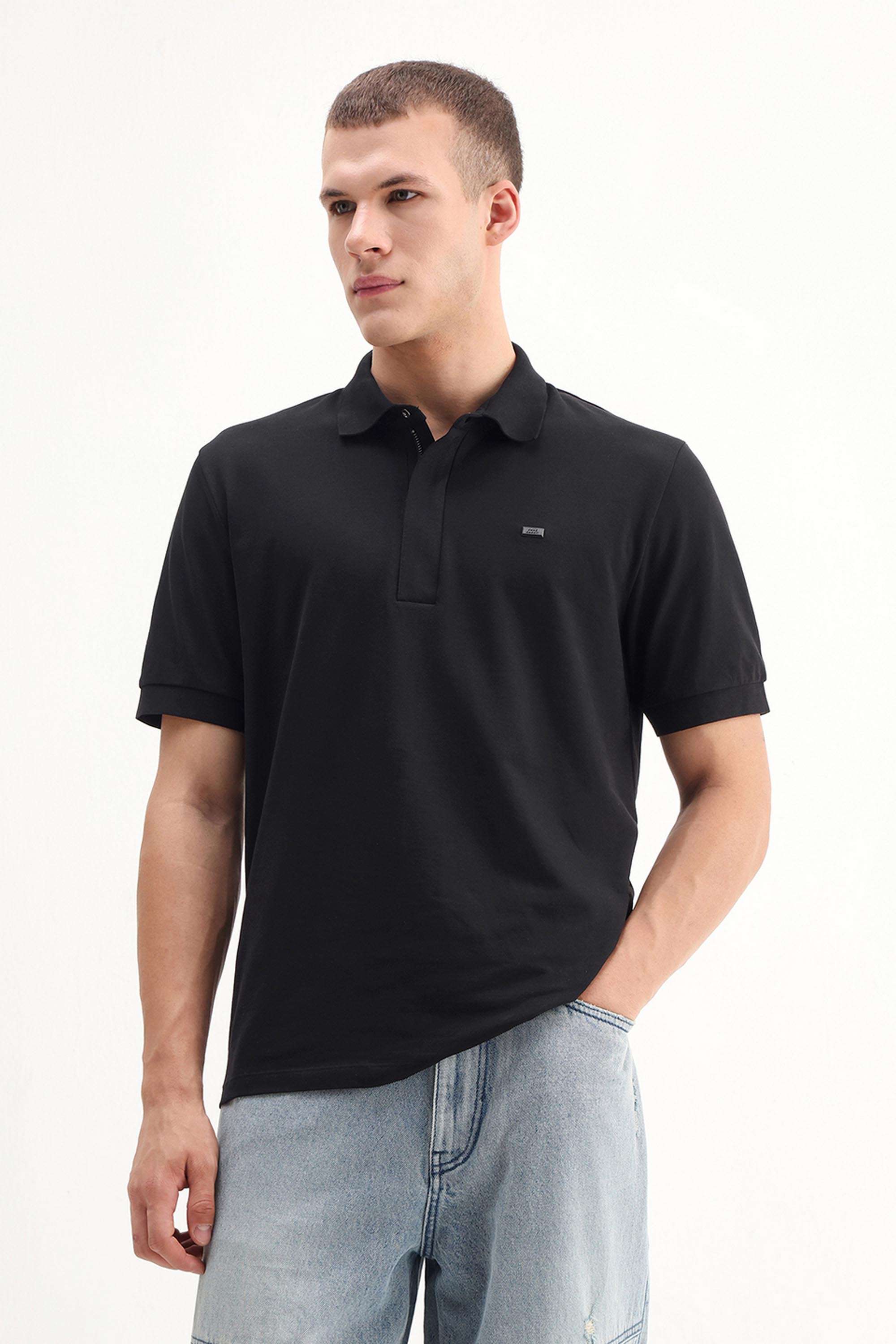 Solid-Cotton-Round-Neck-Men-s-T-Shirt