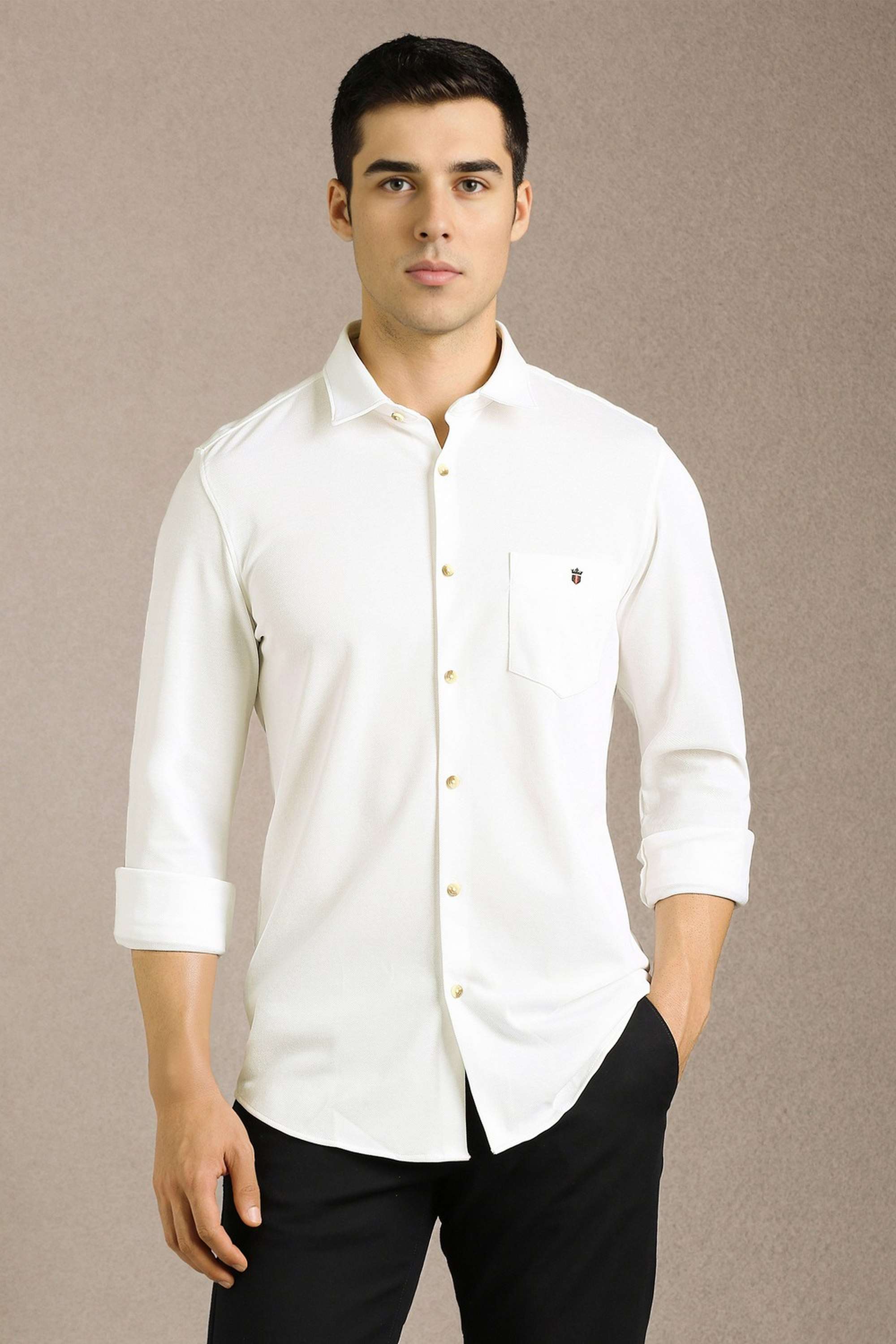 Solid-Cotton-Slim-Fit-Men-s-Casual-Shirt