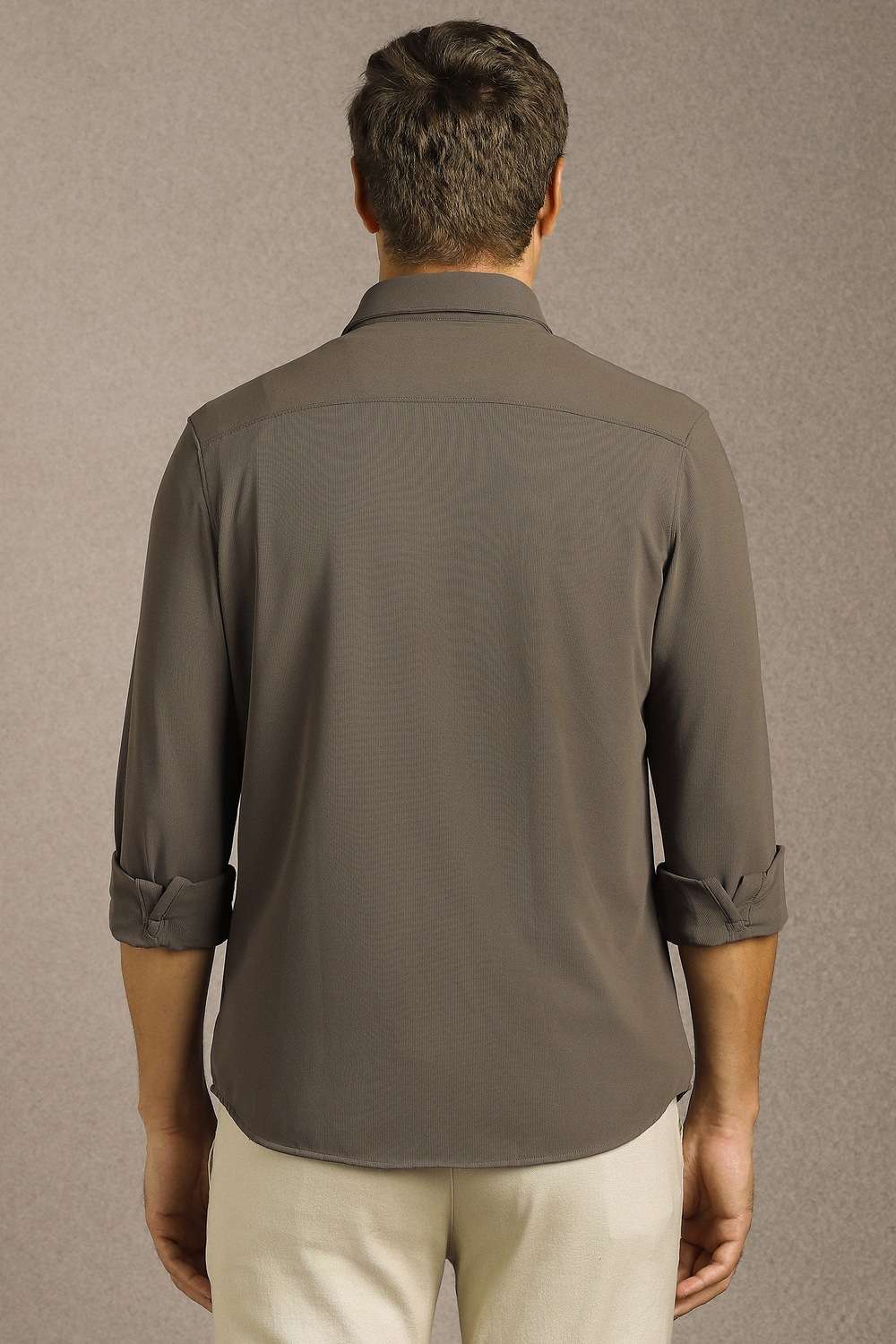 Solid-Cotton-Blend-Slim-Fit-Men-s-Casual-Shirt