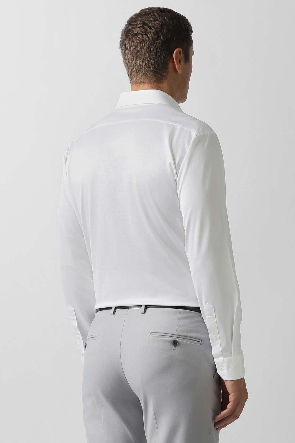 Solid-100--Cotton-Slim-Fit-Men-s-Formal-Shirt