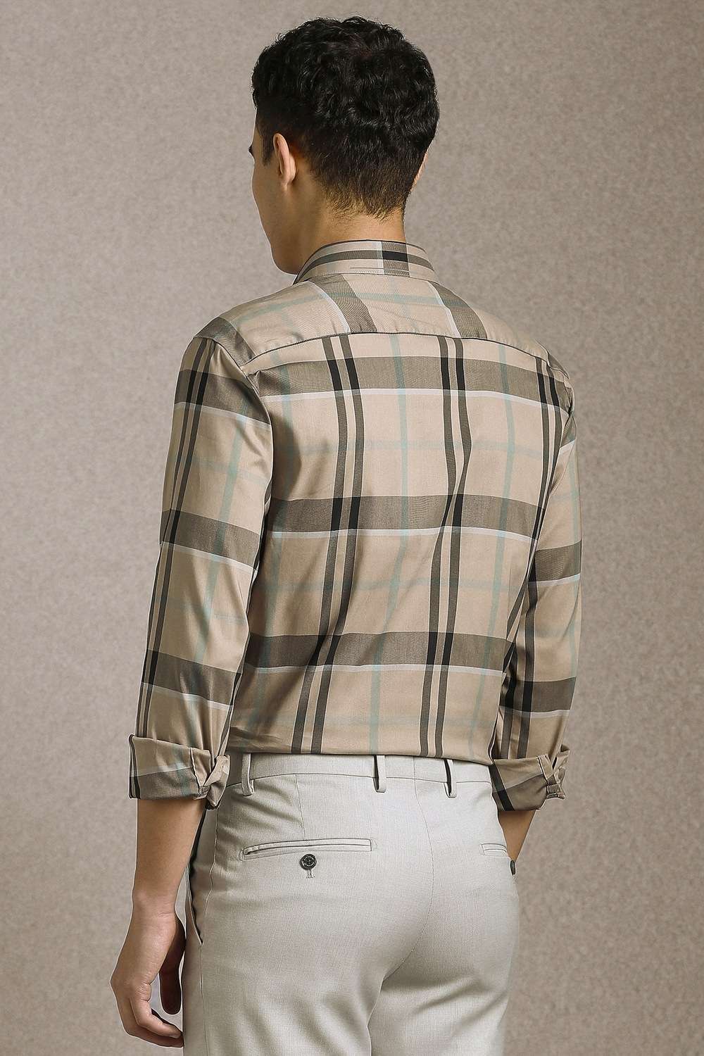 Checks-Cotton-Nylon-Slim-Fit-Men-s-Formal-Shirt