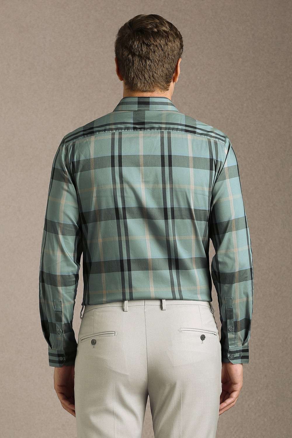 Checks-Cotton-Nylon-Slim-Fit-Men-s-Formal-Shirt