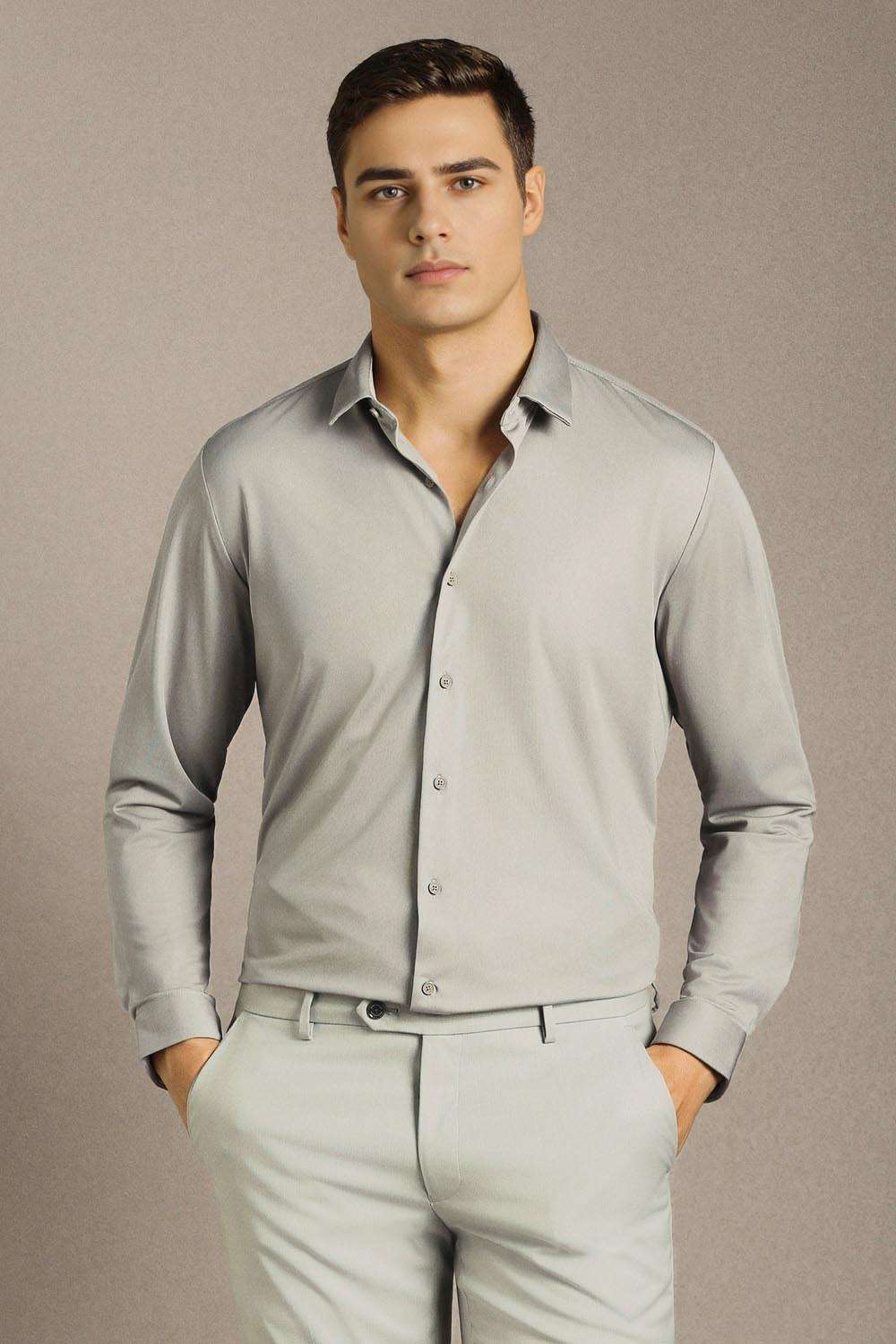 Solid-Polyester-Super-Slim-Fit-Men-Formal-Shirt