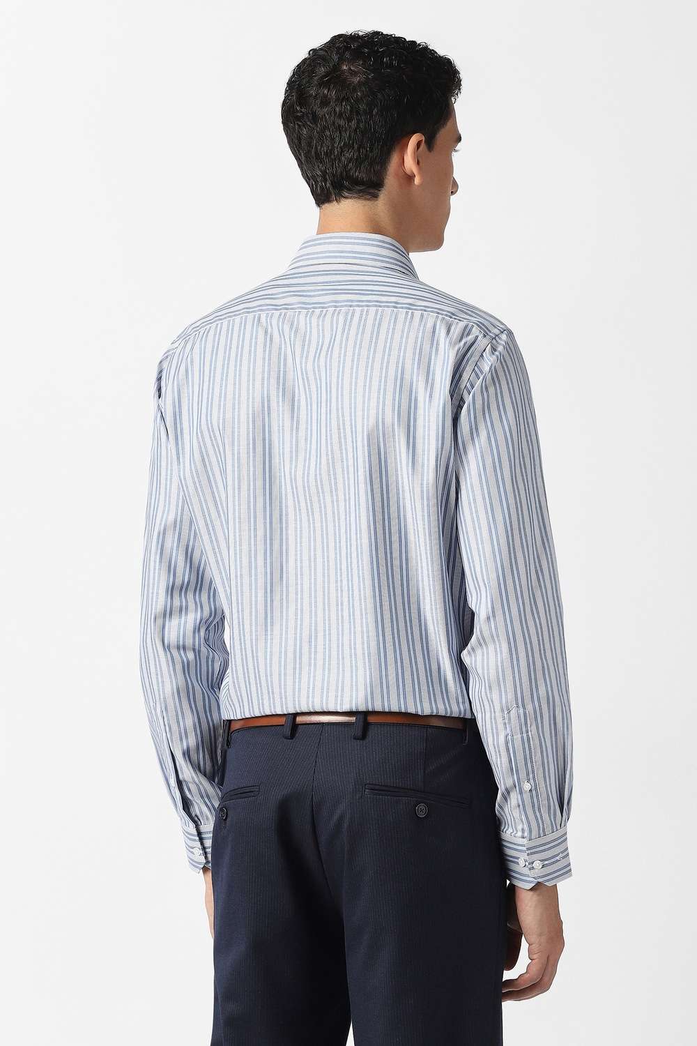 Stripes-Cotton-Regular-Fit-Men-Formal-Wear-Shirt