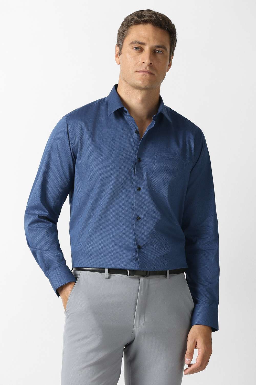 Solid-Cotton-Regular-Fit-Men-s-Formal-Shirt