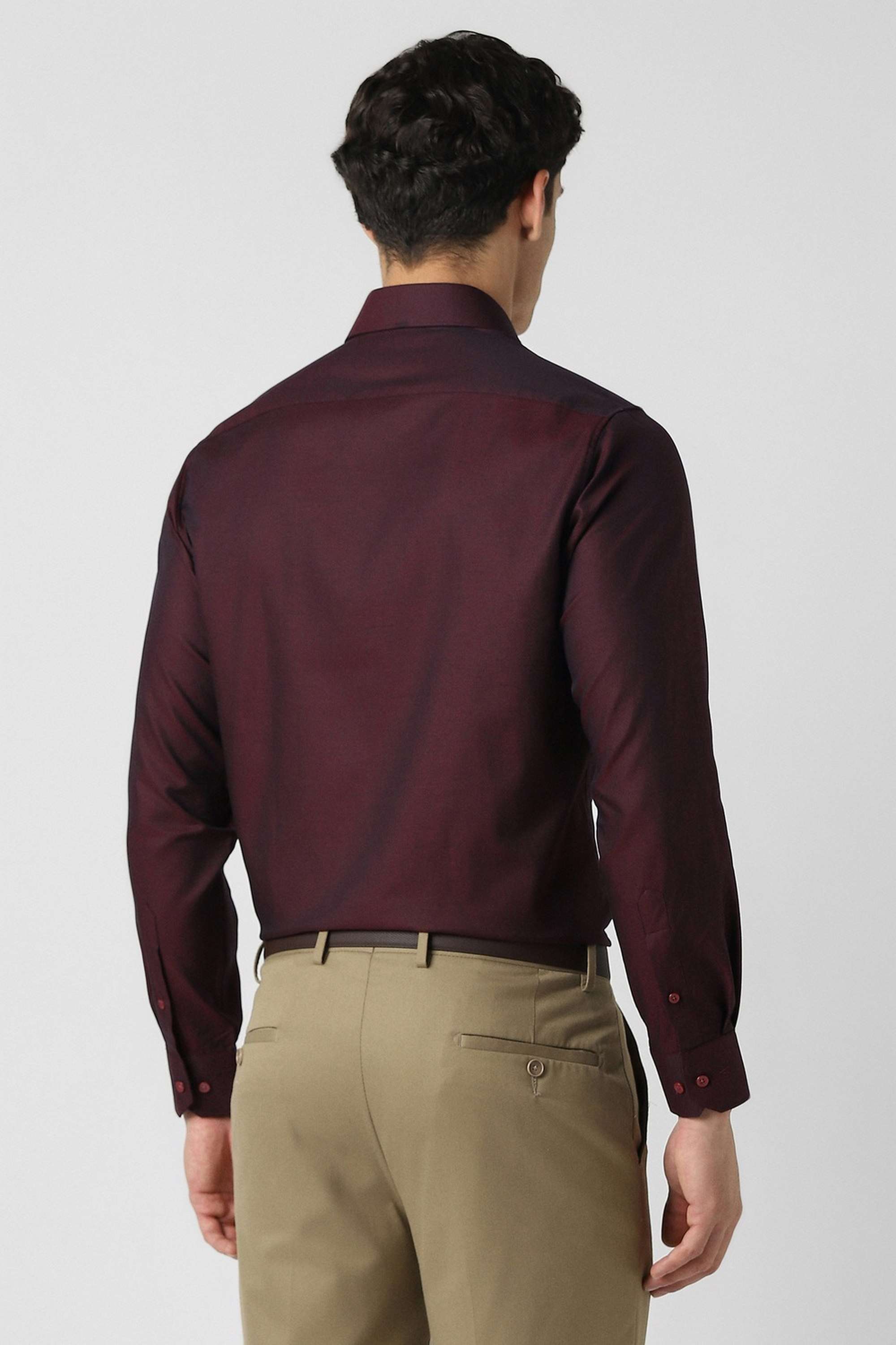Dobby-Collared-Cotton-Men-Formal-Wear-Shirt